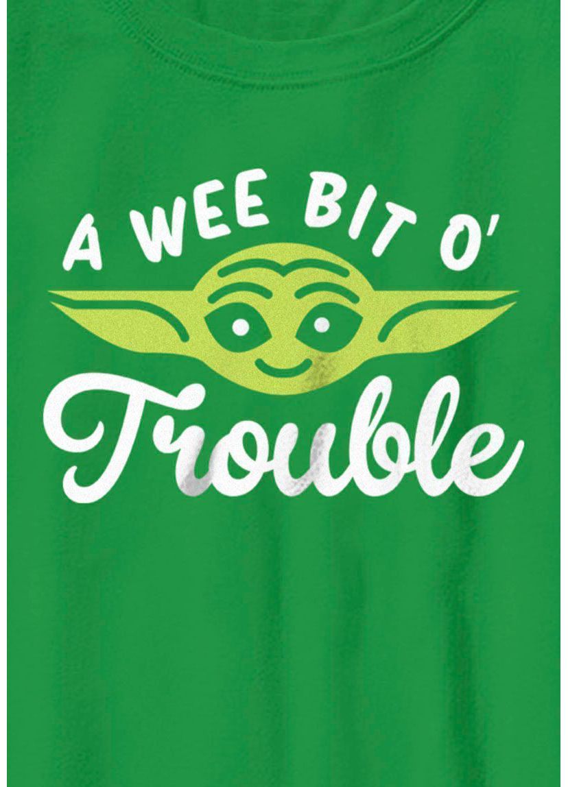 Yoda Face Trouble Graphic T-Shirt