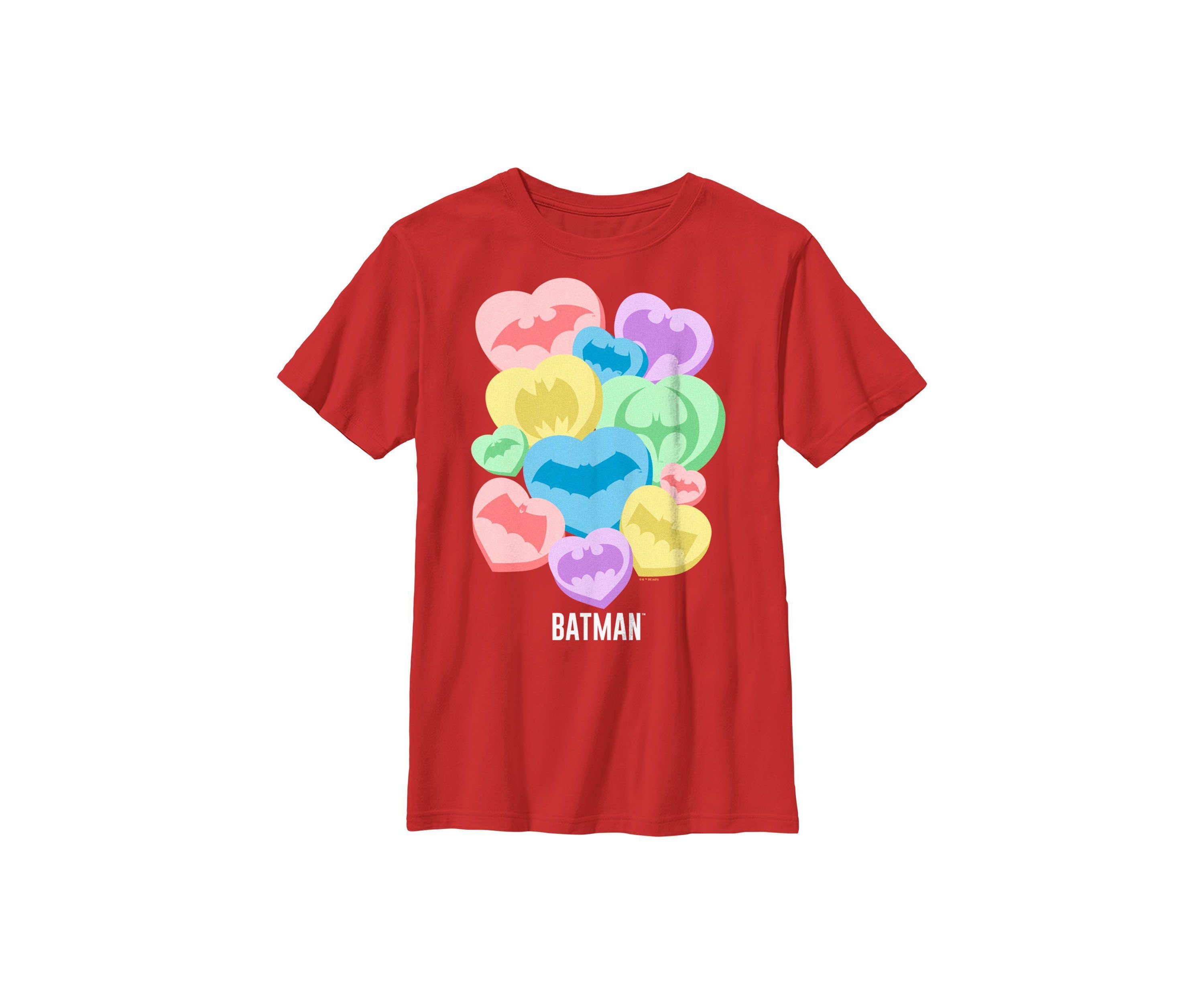 Batman Candy Hearts Graphic T-Shirt