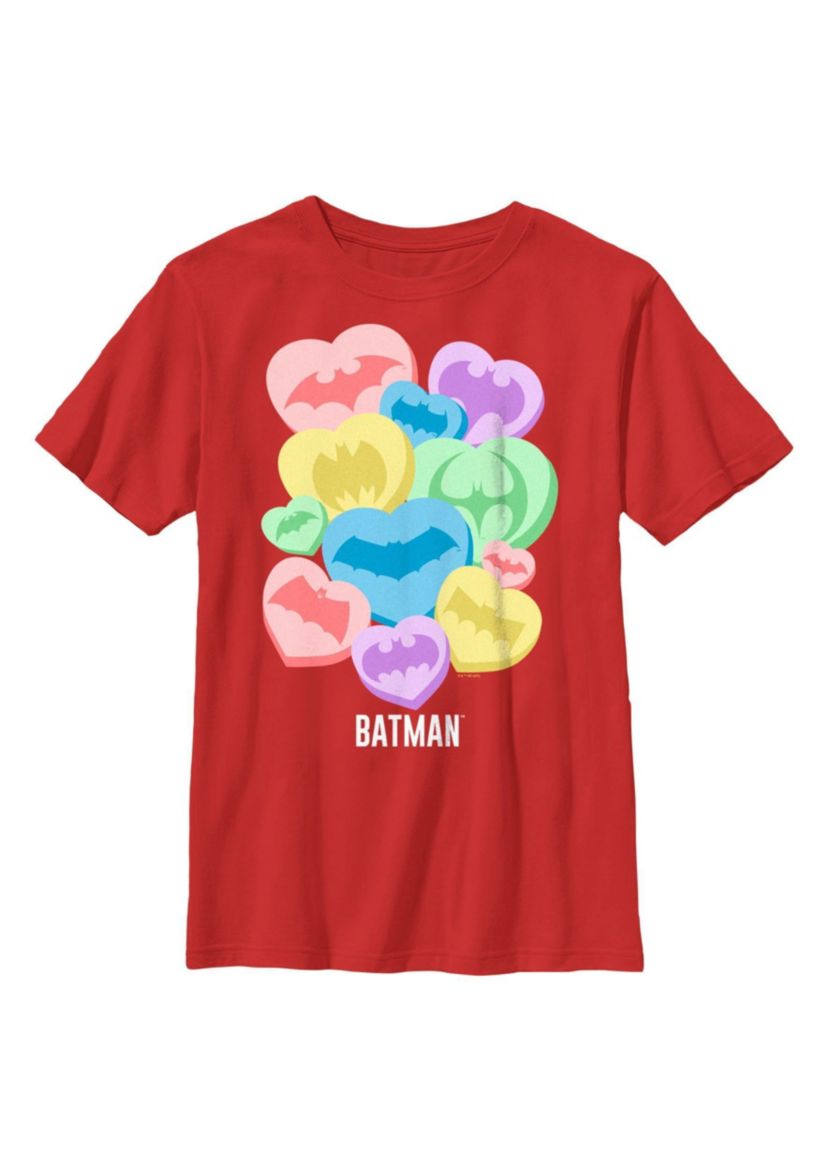 Batman Candy Hearts Graphic T-Shirt