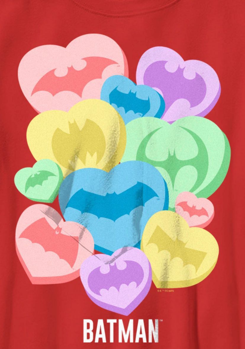 Batman Candy Hearts Graphic T-Shirt