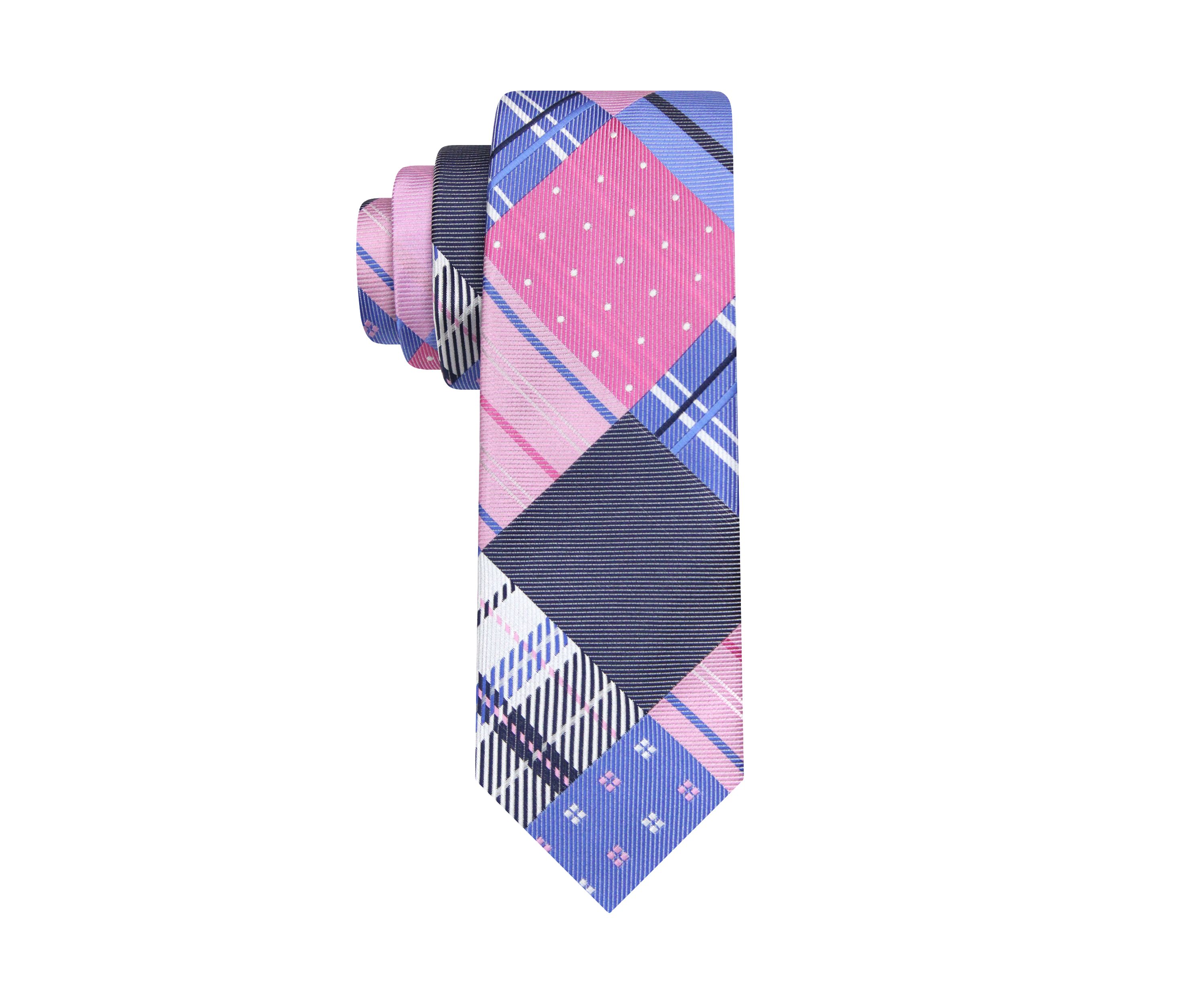 Boys Patchwork Plaid Tie