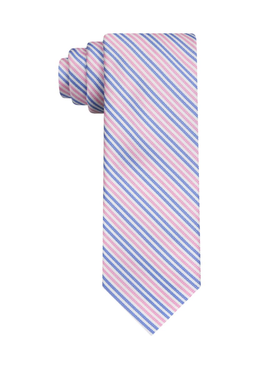 Boys Colorful Seersucker Tie 