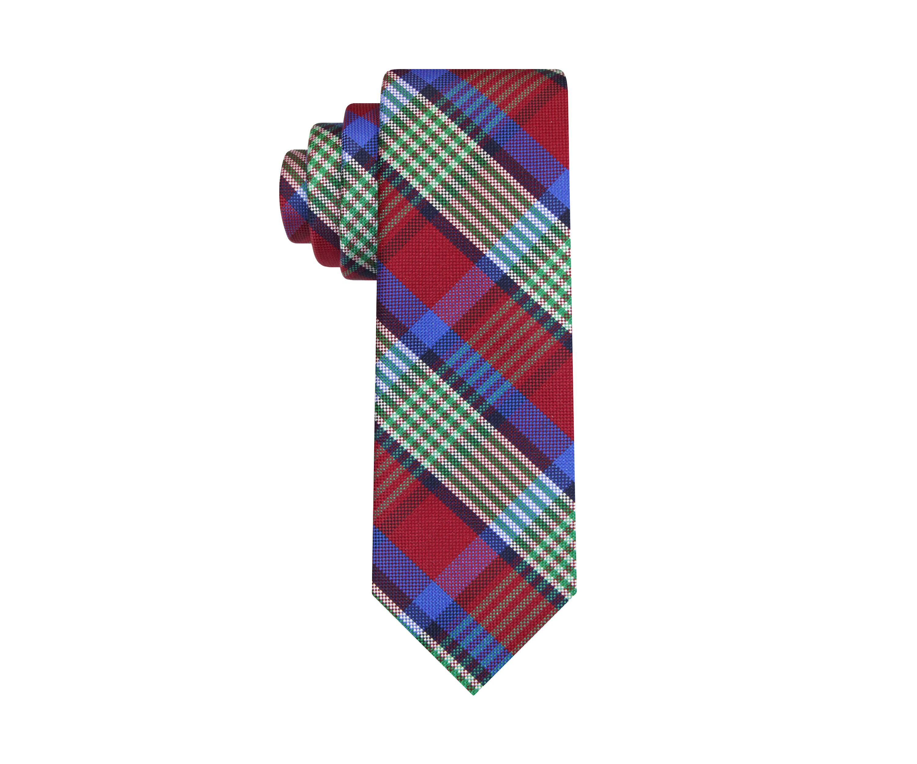 Boys Holiday Plaid Tie