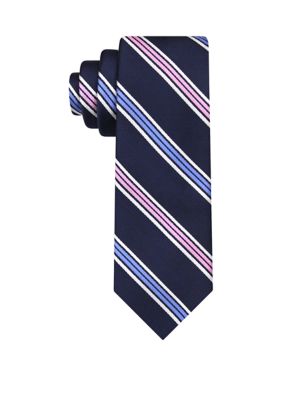 IZOD Boys Striped Tie, Navy Blue