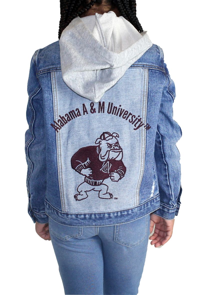 Boys 8-20 NCAA Alabama A&M Bulldogs Hooded Denim Jacket