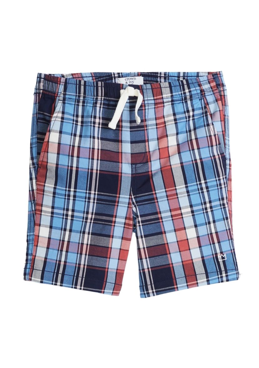Boys 4-7 Plaid Shorts