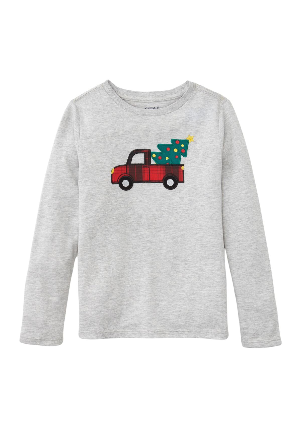 Boys 4-7 Long Sleeve Appliqué T-Shirt