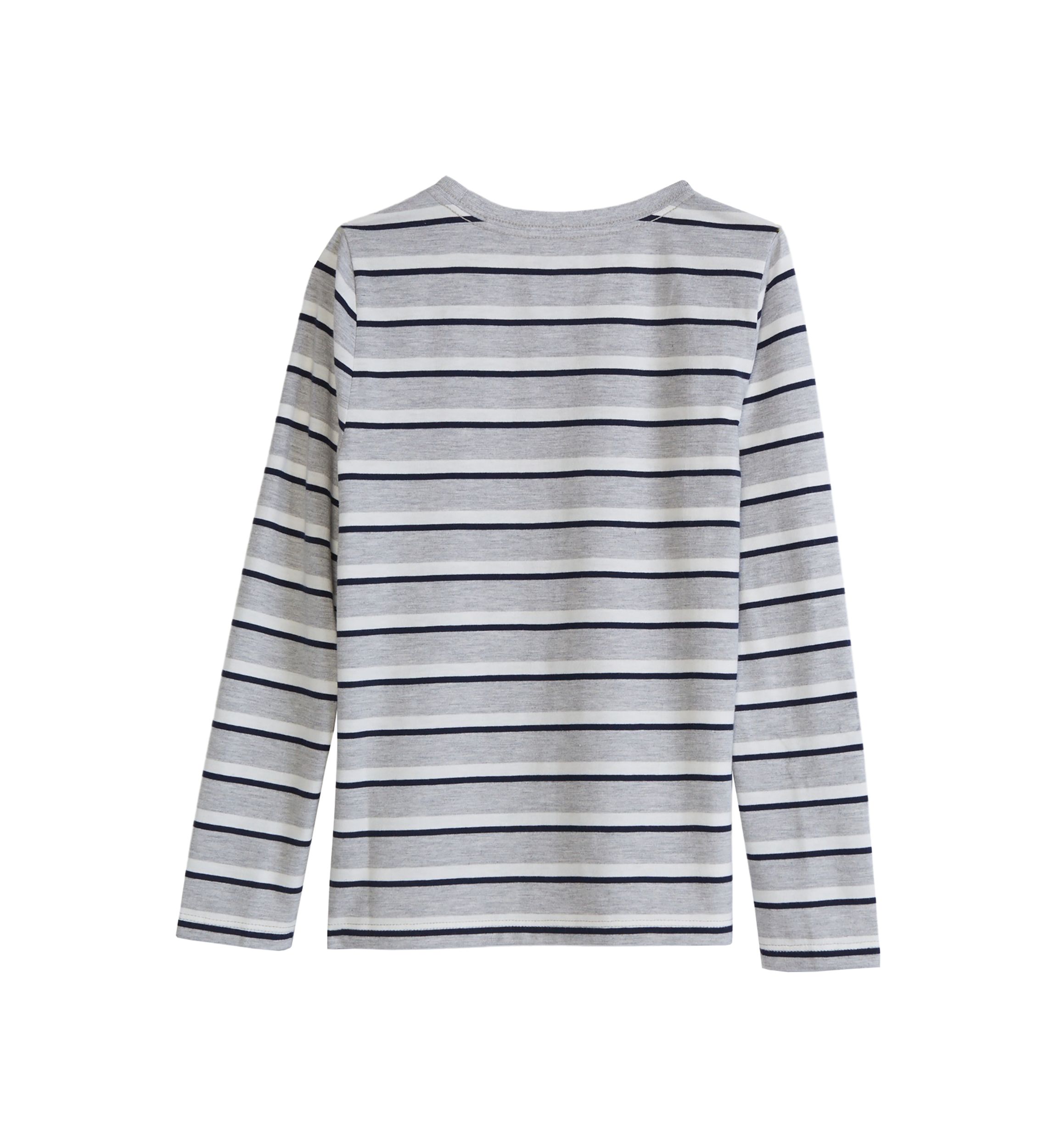 Boys 4-7 Heather Stripe Crew Neck T-Shirt