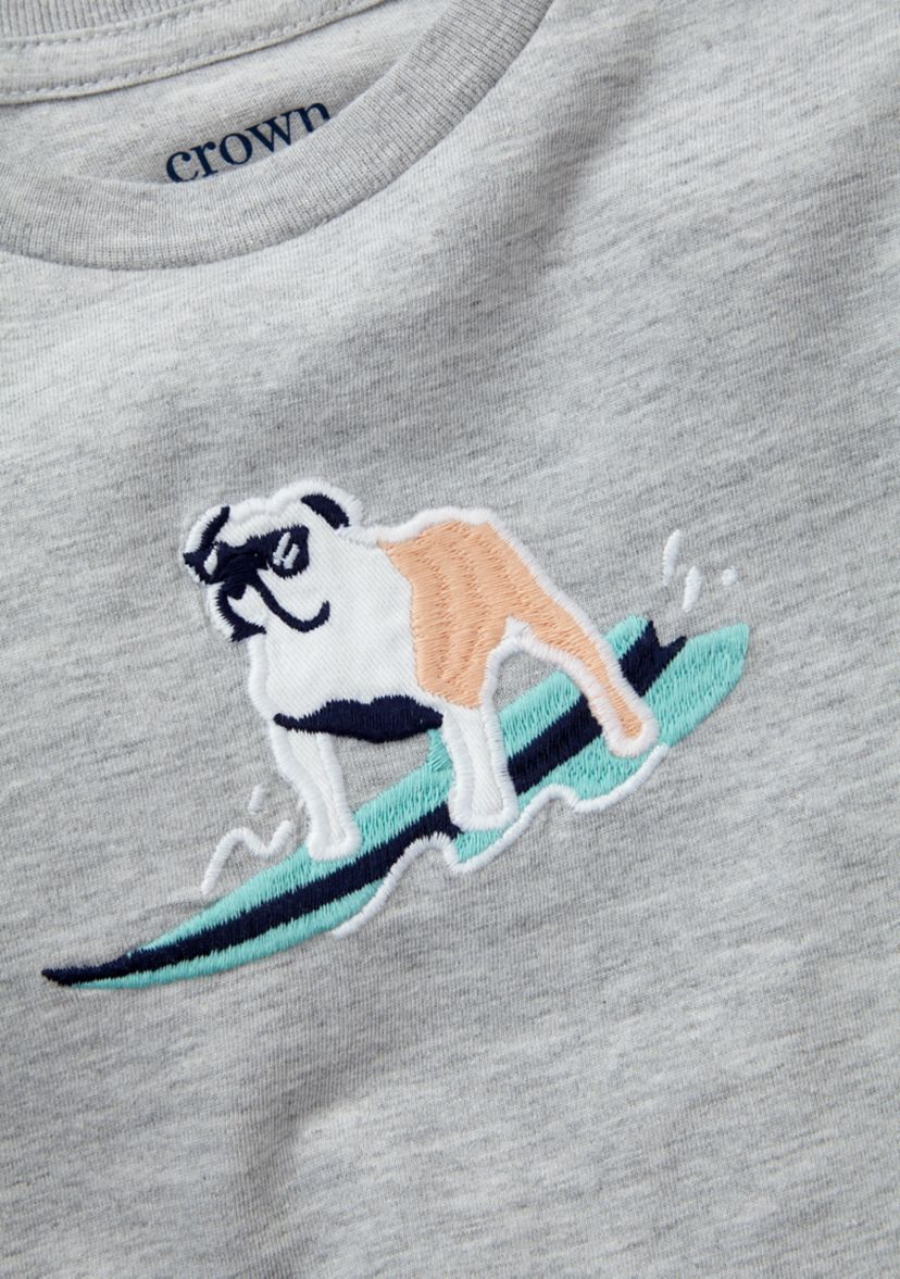 Boys 4-7 Short Sleeve Applique Graphic T-Shirt 