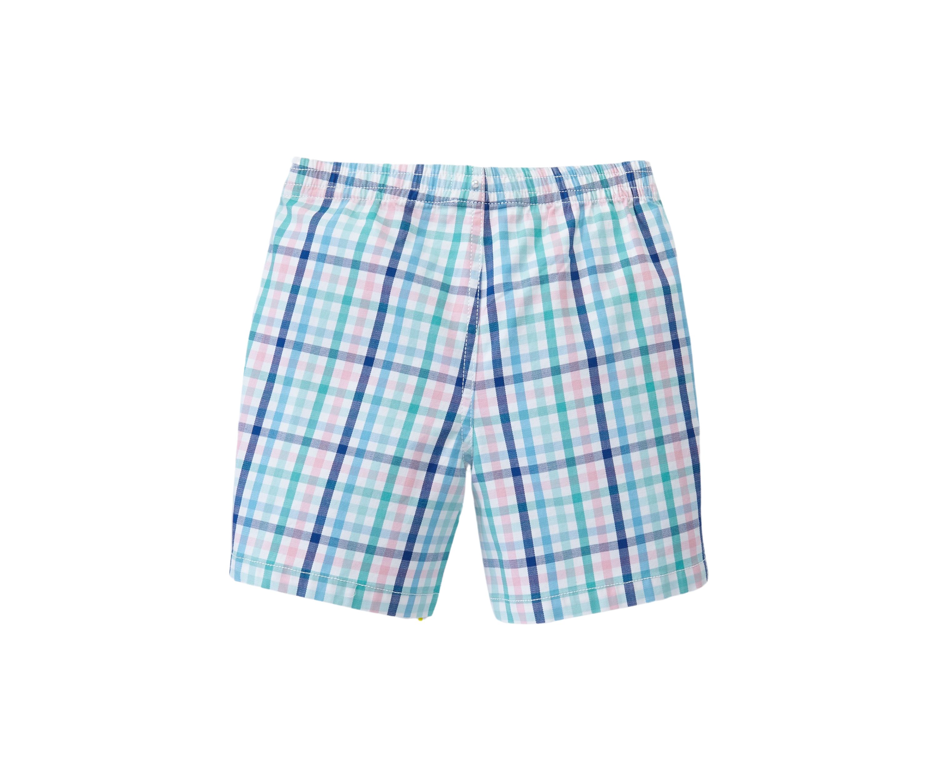 Boys 4-7 Plaid Twill Shorts