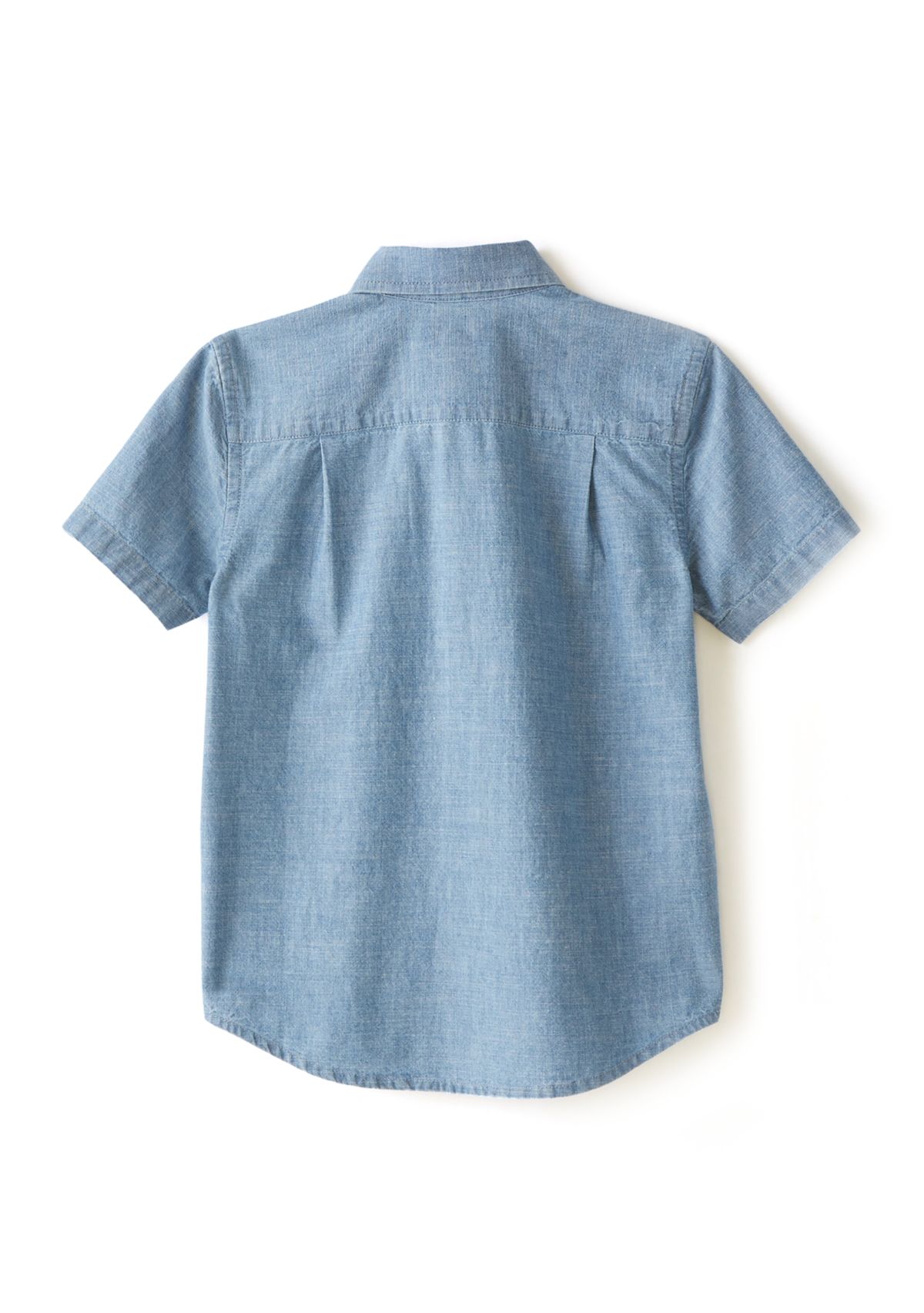 Boys 4-7 Short Sleeve Chambray Button Down Shirt