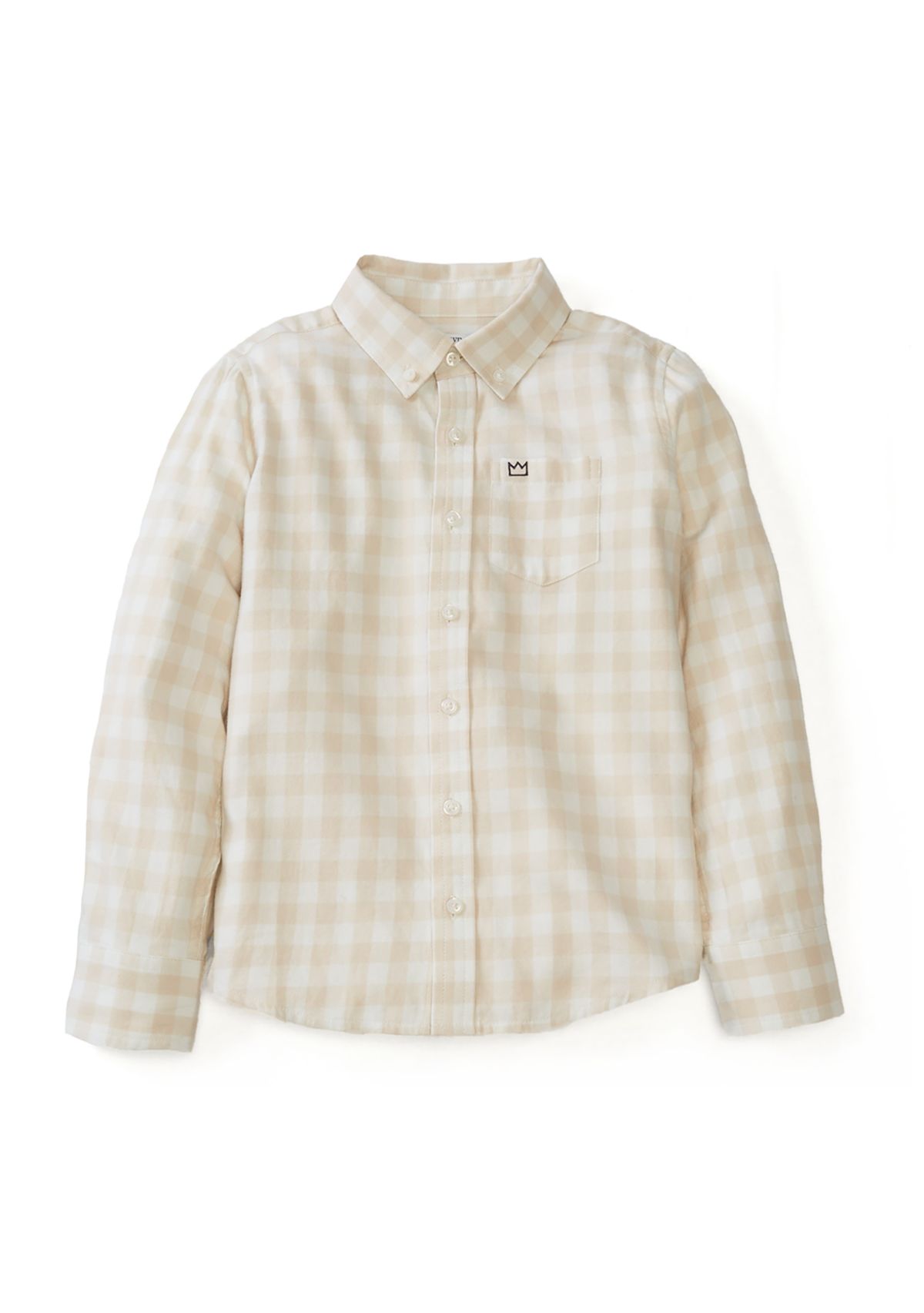 Boys 4-7 Twill Button Down Shirt