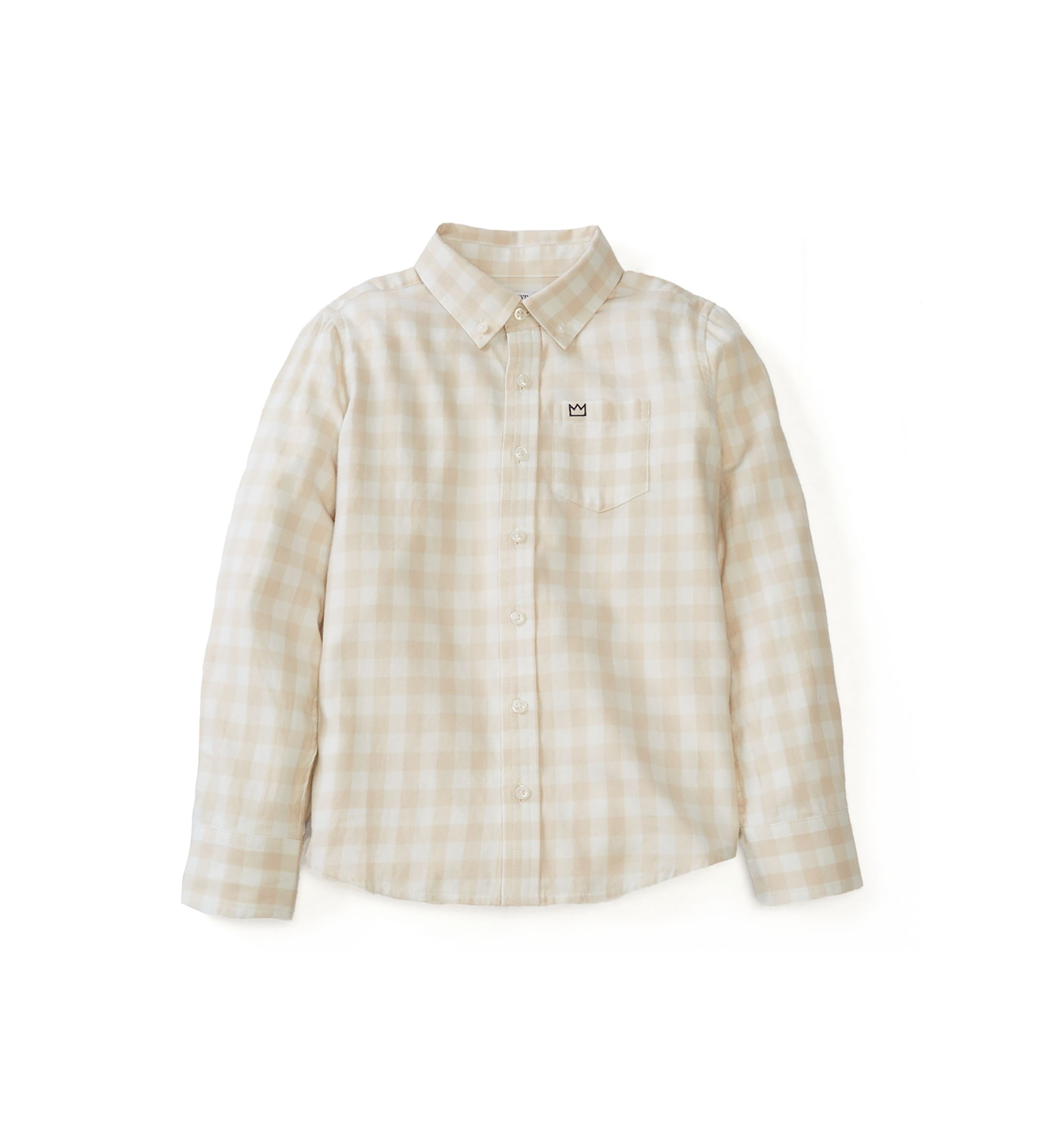 Boys 4-7 Twill Button Down Shirt
