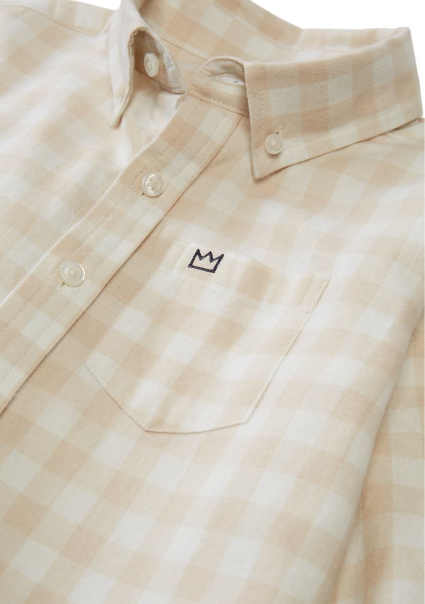 Boys 4-7 Twill Button Down Shirt