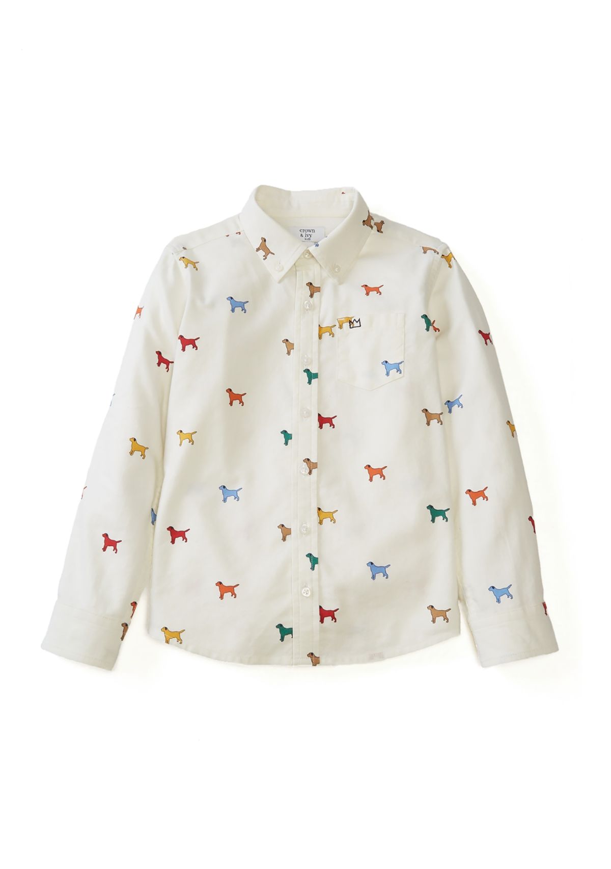 Boys 4-7 Printed Twill Shirt