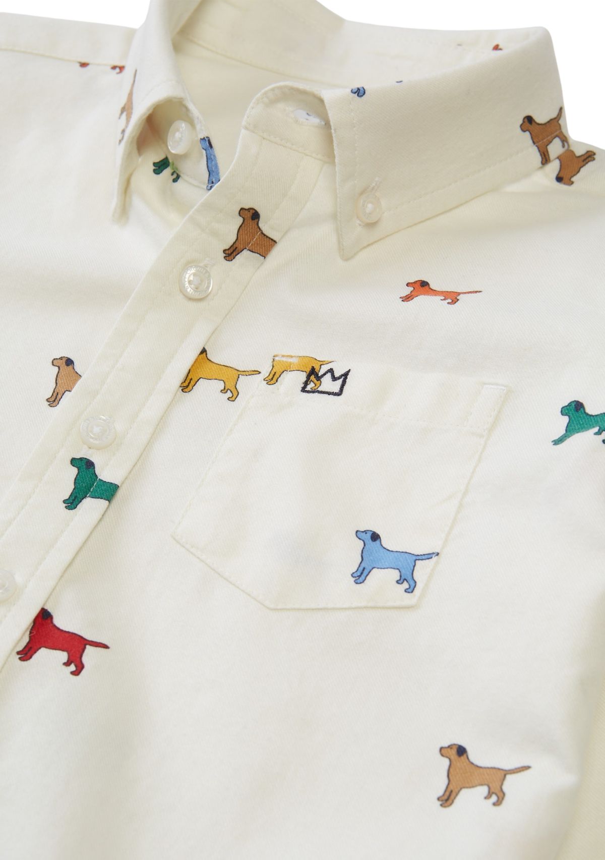 Boys 4-7 Printed Twill Shirt