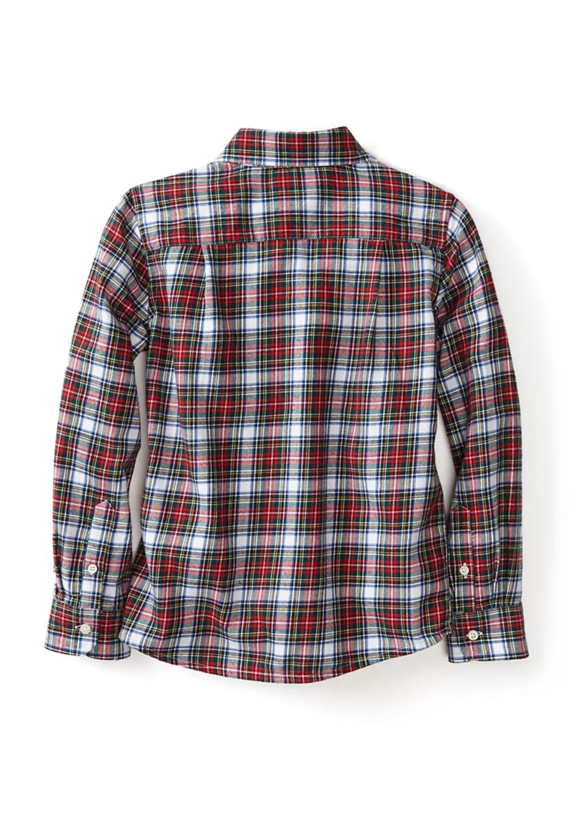 Boy 4-7 Twill Button Down Shirt