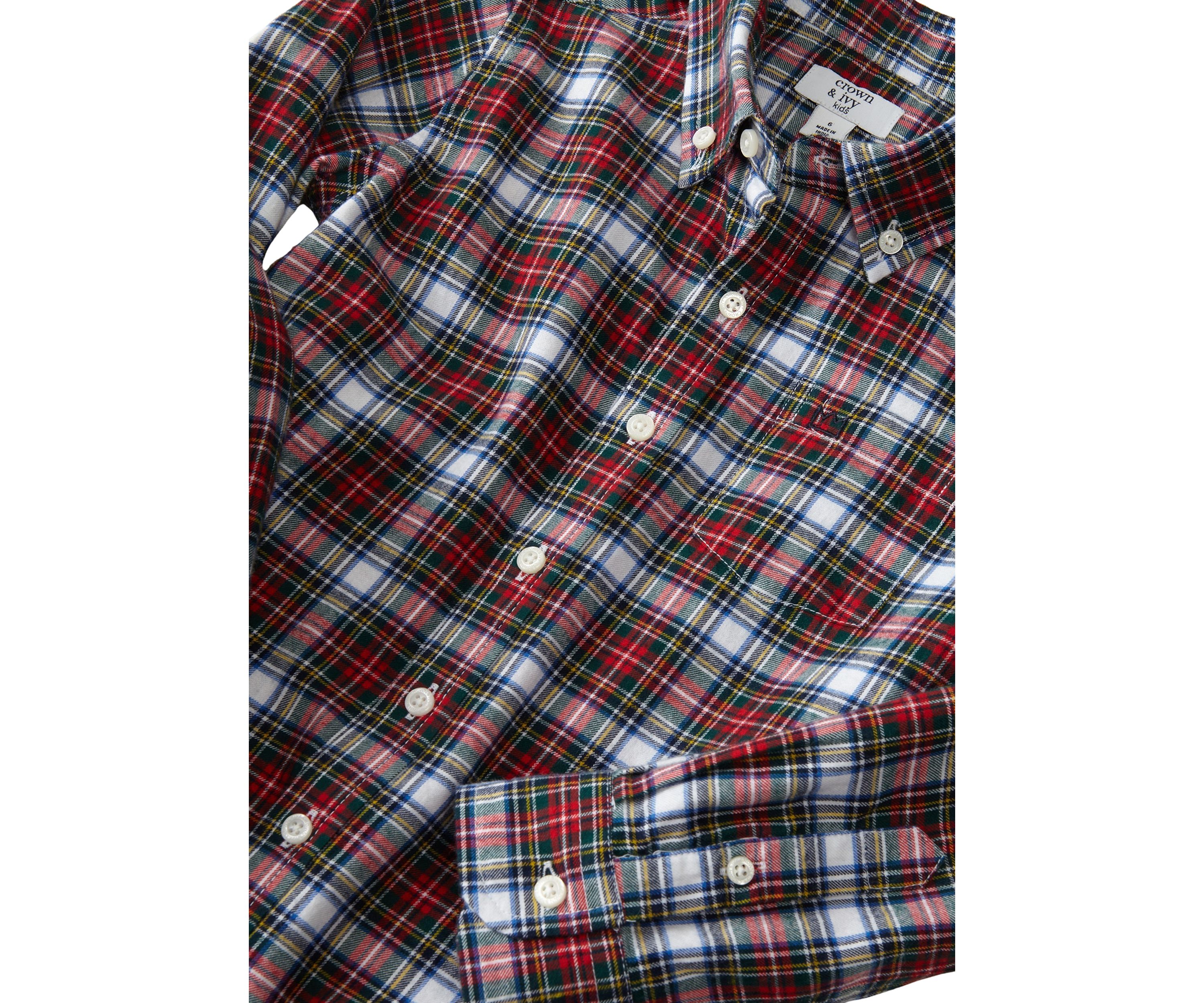 Boy 4-7 Twill Button Down Shirt