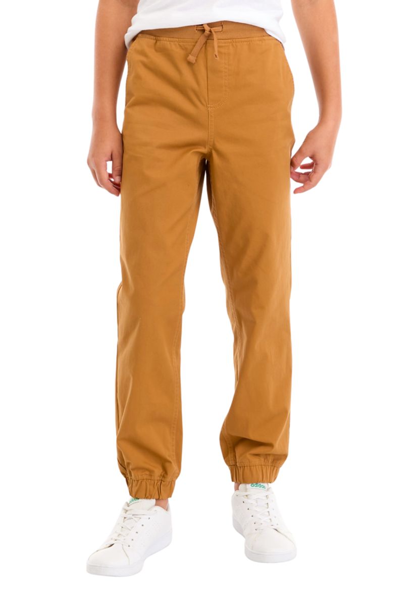 Boys 8-20 Husky Twill Jogger Pants