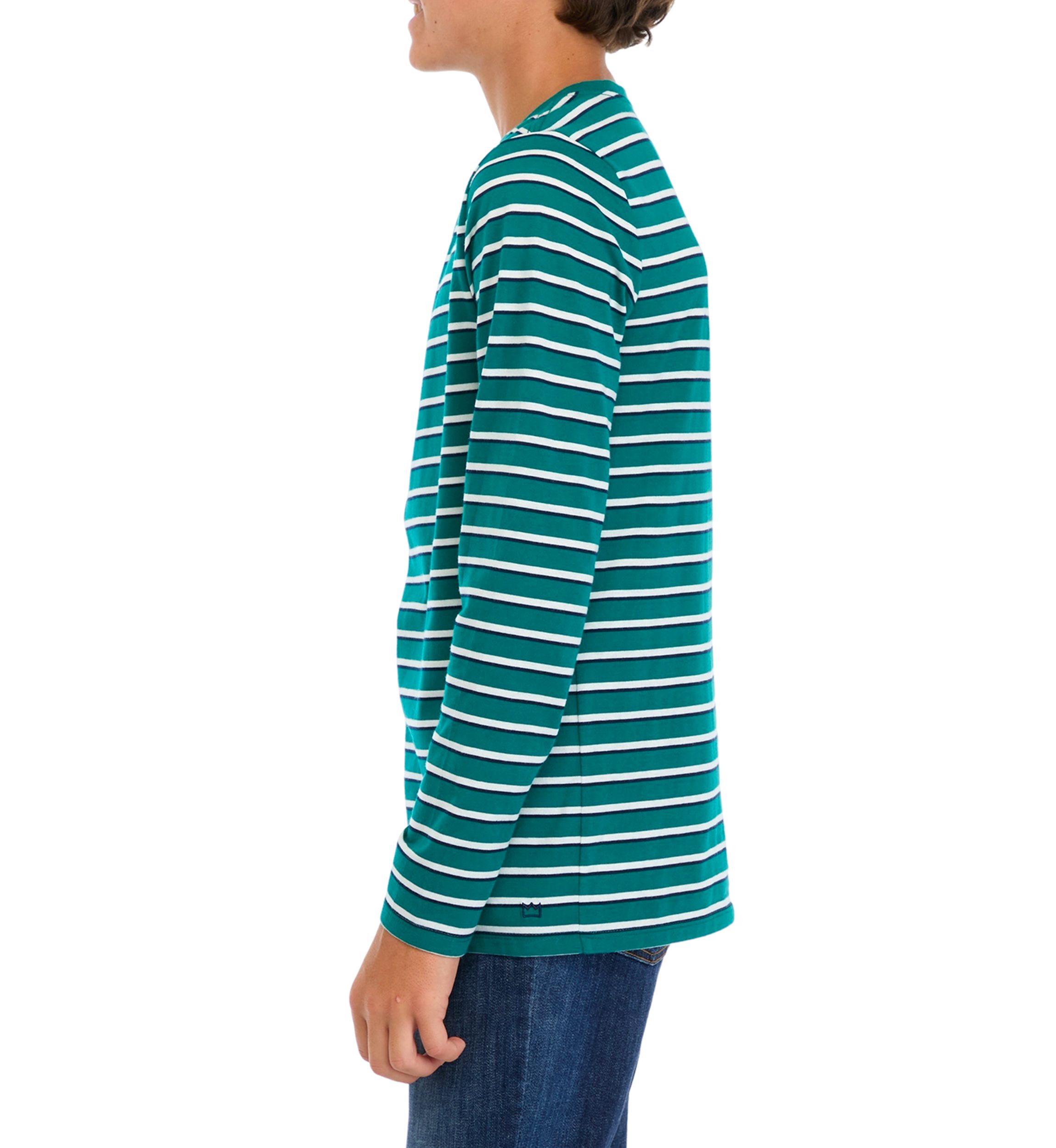 Boys 8-20 Striped Crew Neck T-Shirt