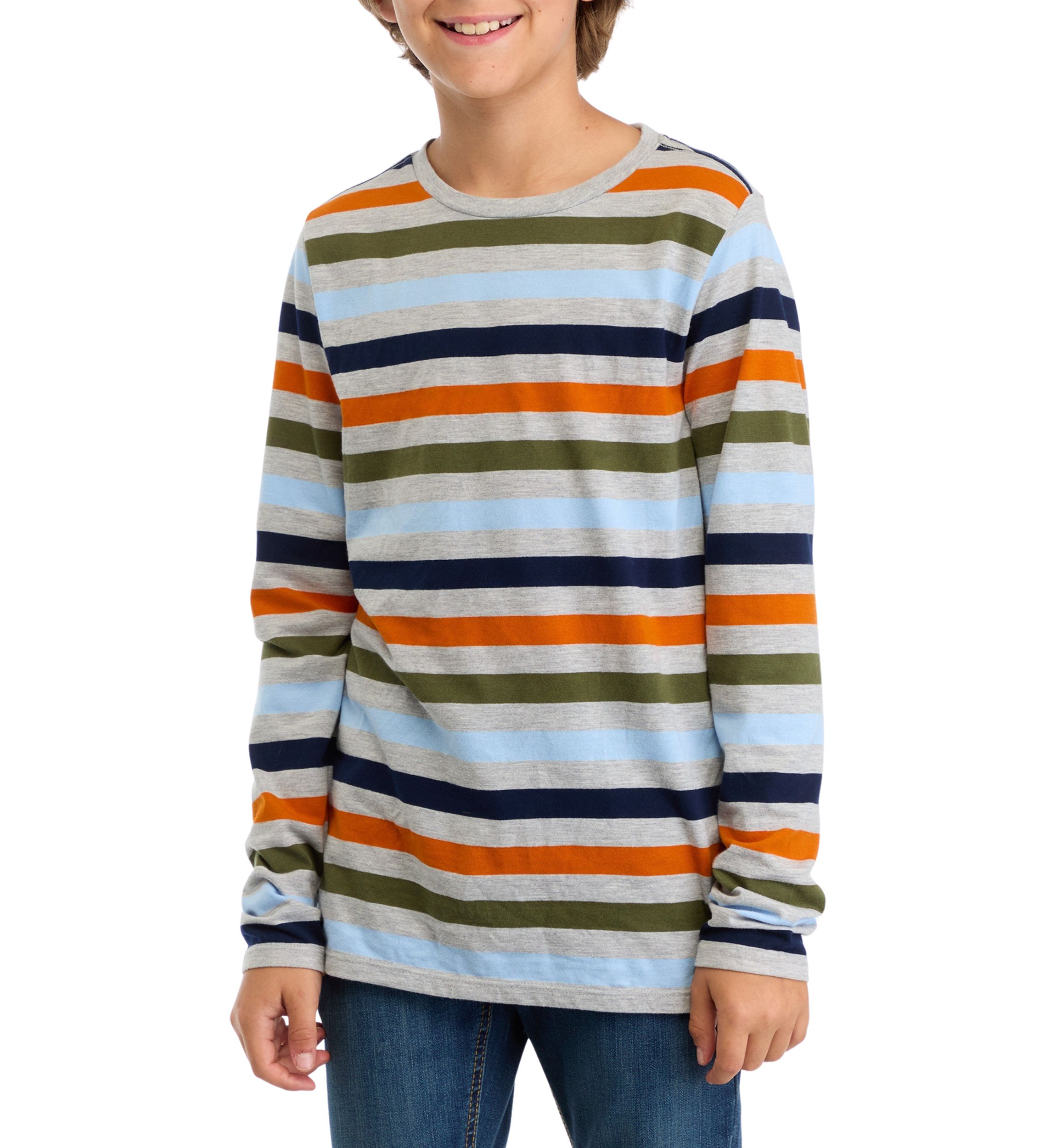 Boys 8-20 Striped Crew Neck T-Shirt 