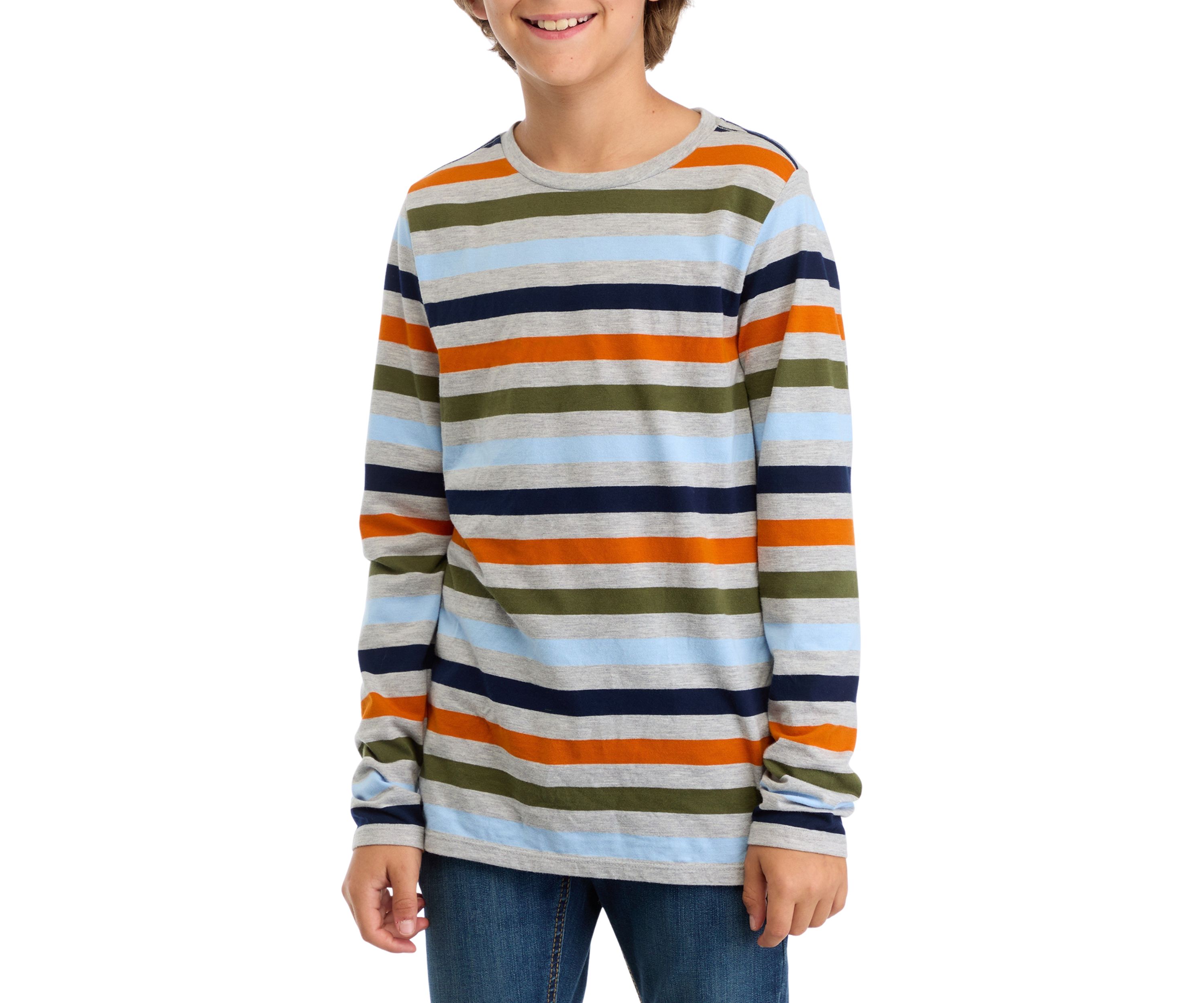 Boys 8-20 Striped Crew Neck T-Shirt 