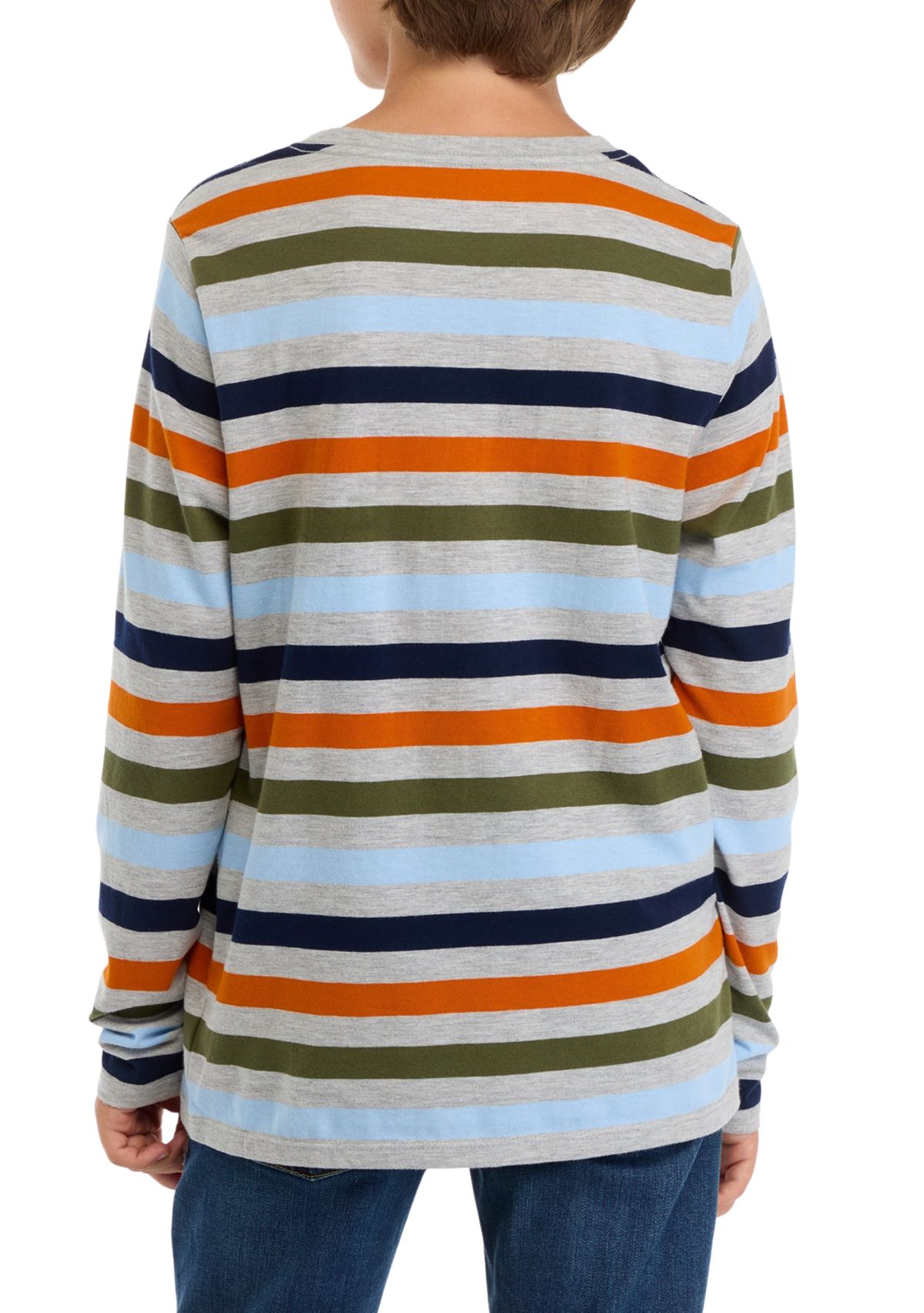 Boys 8-20 Striped Crew Neck T-Shirt 