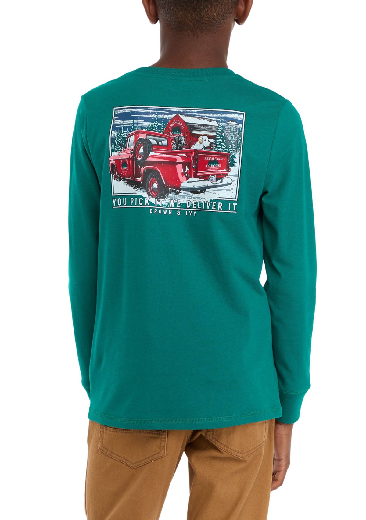 Boys 8-20 Long Sleeve Graphic T-Shirt