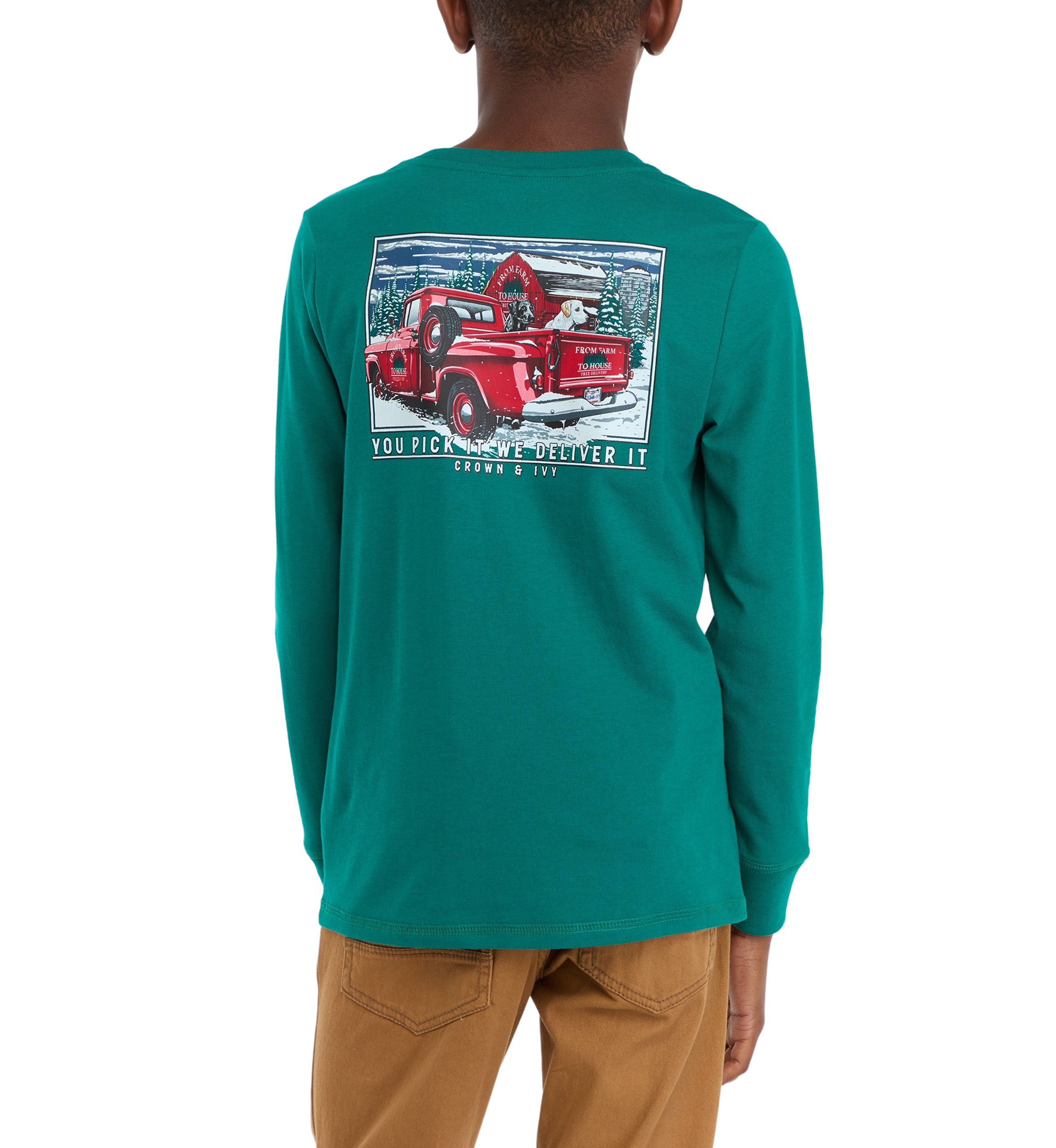 Boys 8-20 Long Sleeve Graphic T-Shirt