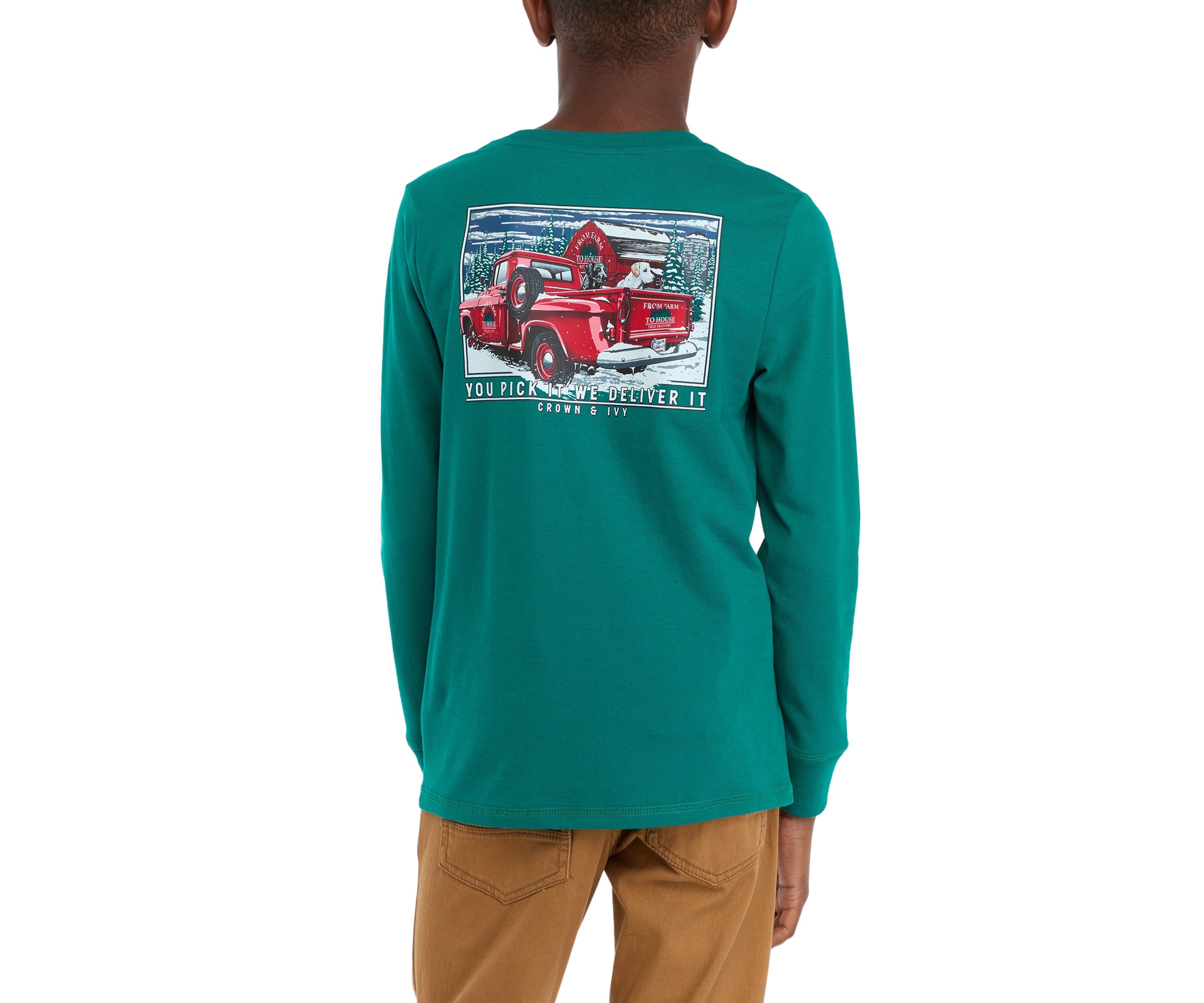 Boys 8-20 Long Sleeve Graphic T-Shirt