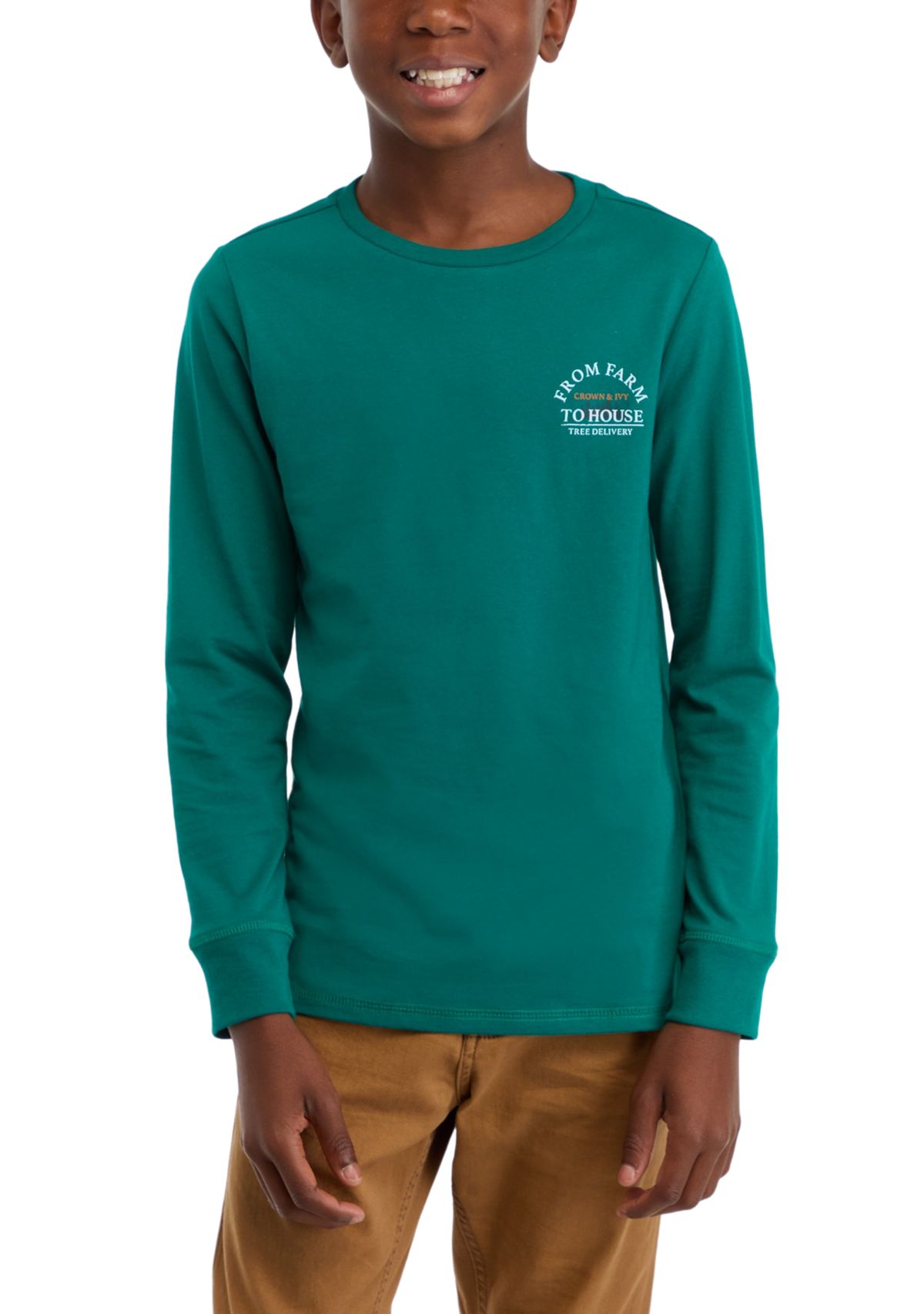 Boys 8-20 Long Sleeve Graphic T-Shirt