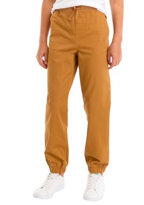 Crown & Ivy Boys 8-20 Cotton Twill Joggers