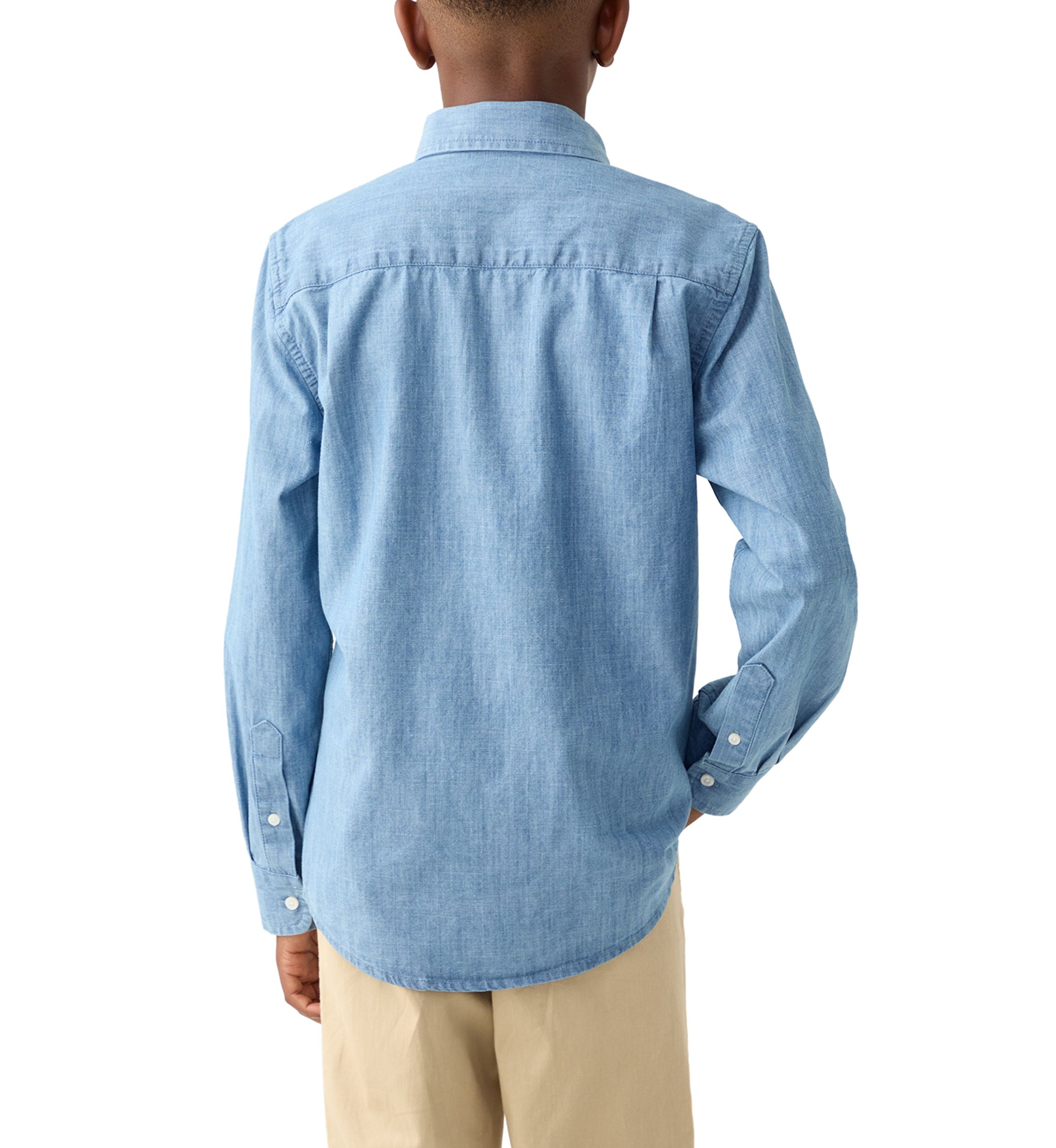 Boys 8-20 Chambray Button Down Shirt