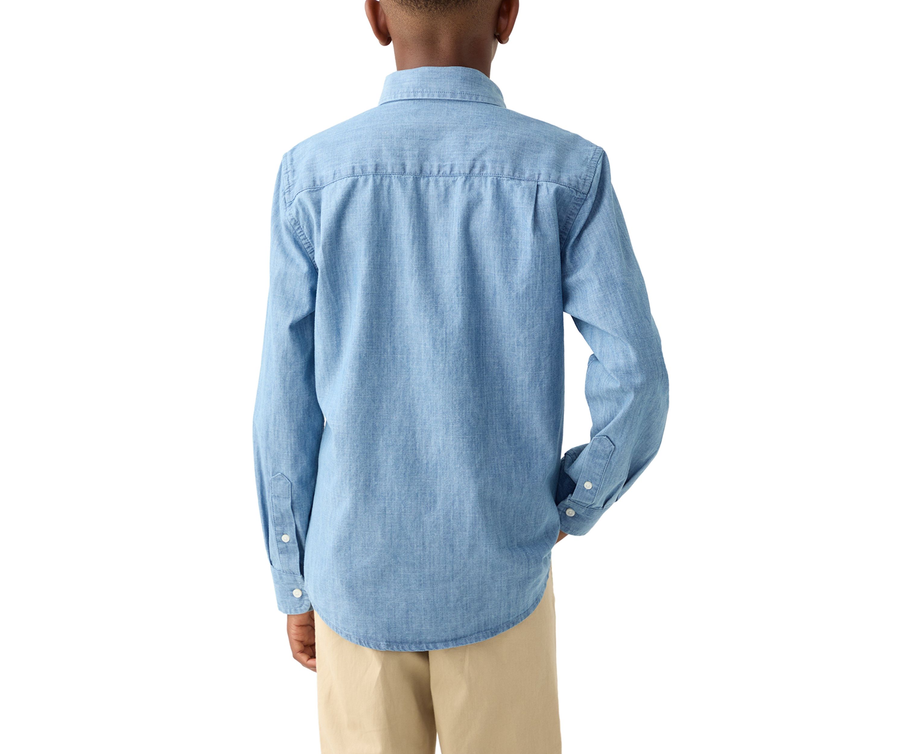 Boys 8-20 Chambray Button Down Shirt