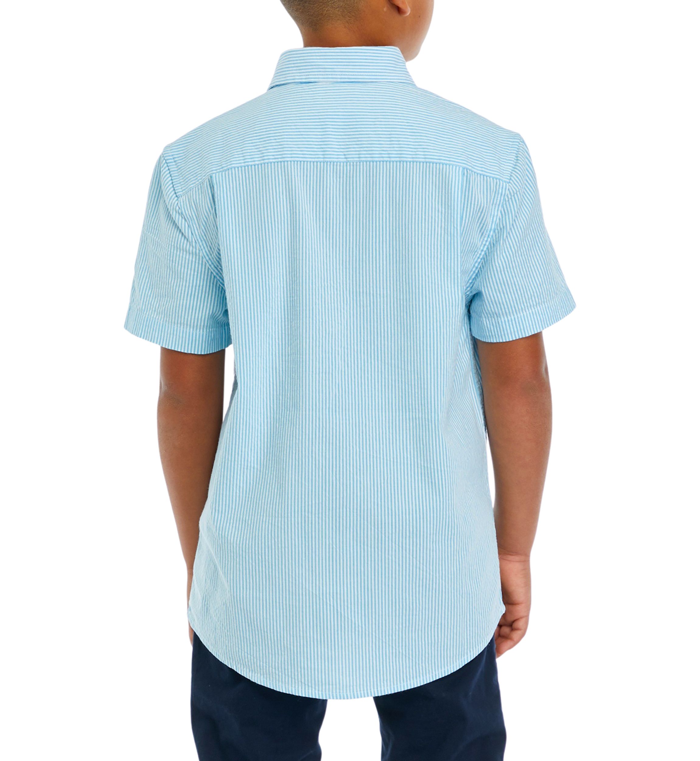 Boys 8-20 Woven Seersucker Shirt