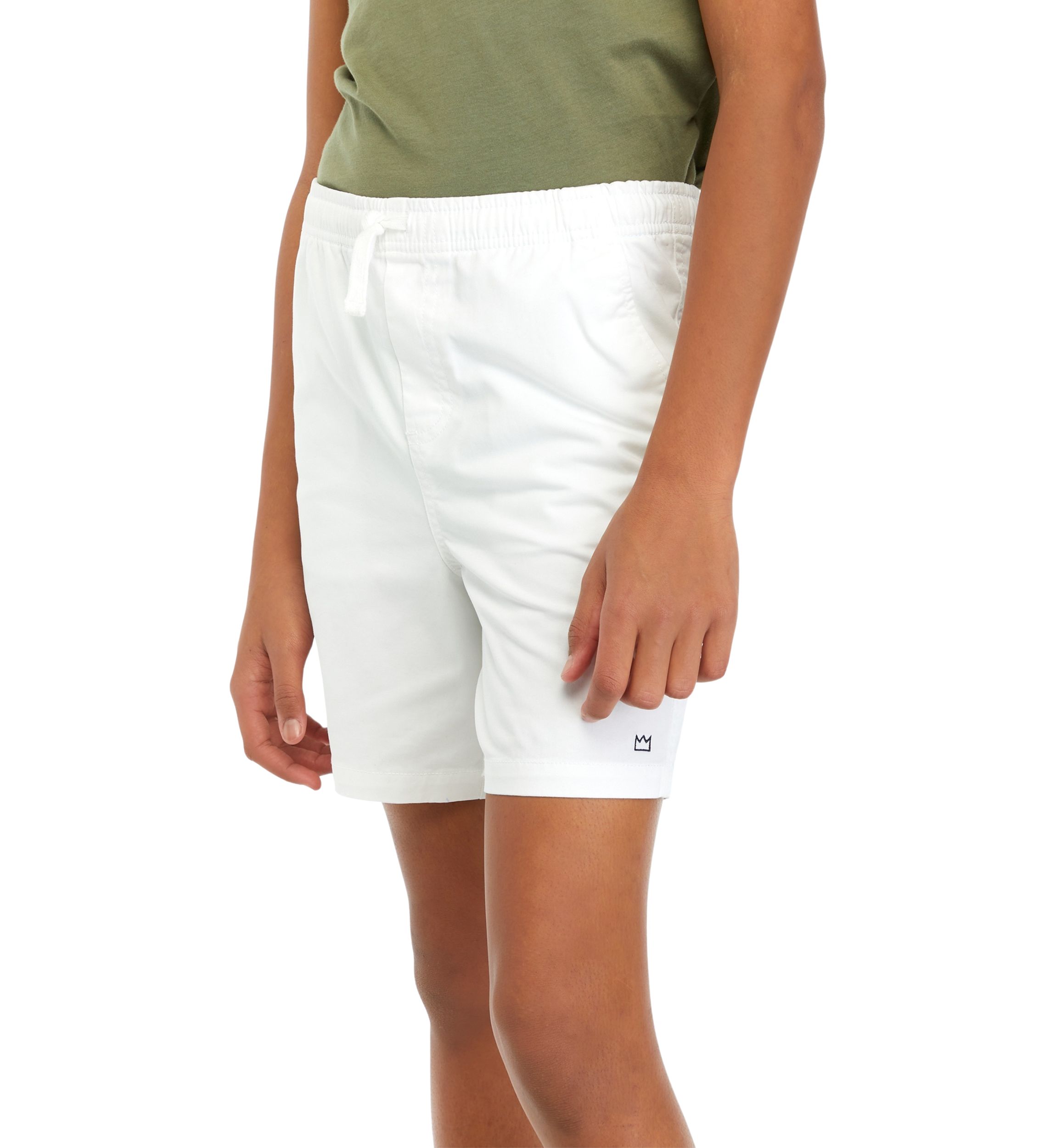 Boys 8-20 Solid Twill Deck Shorts