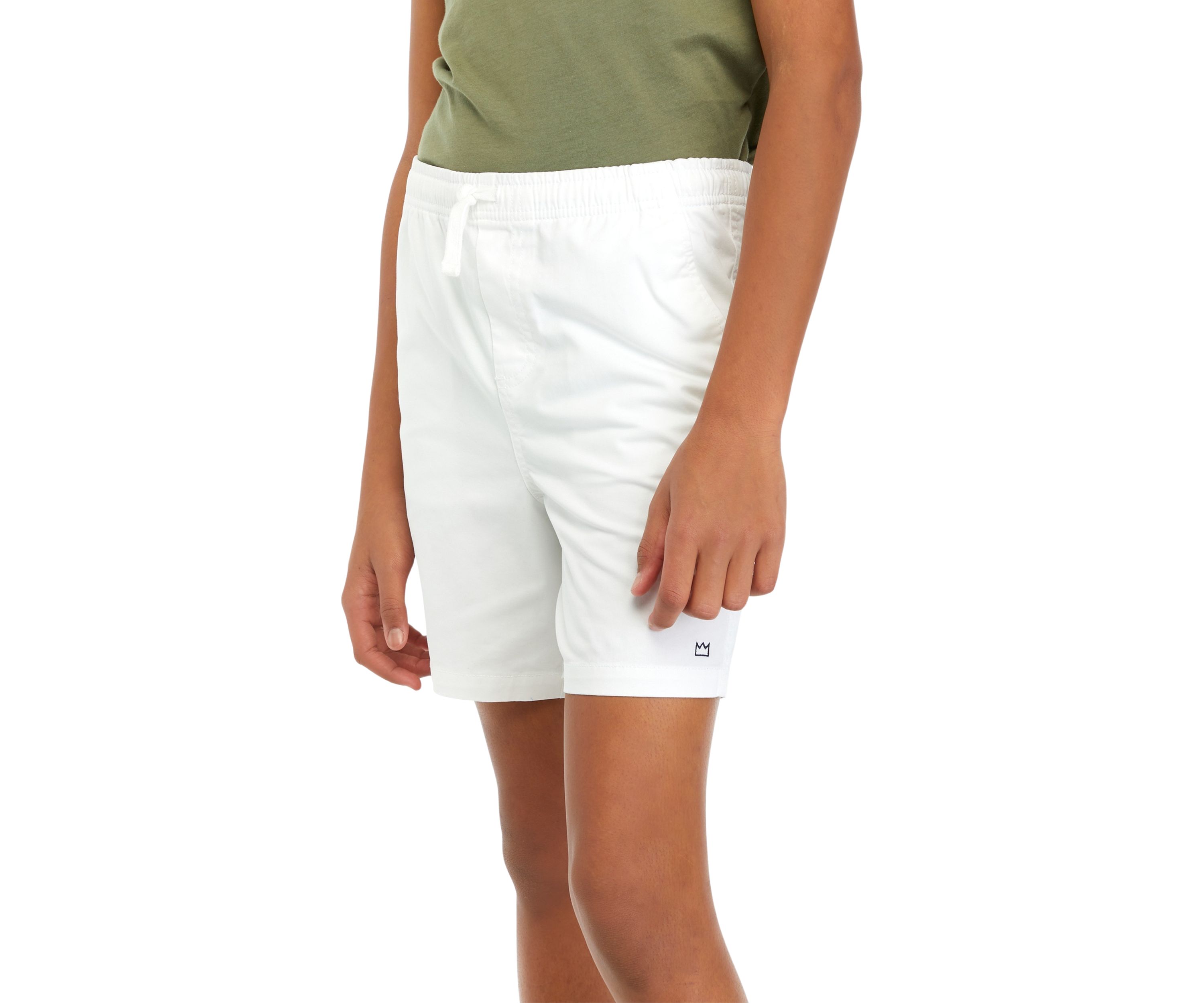 Boys 8-20 Solid Twill Deck Shorts