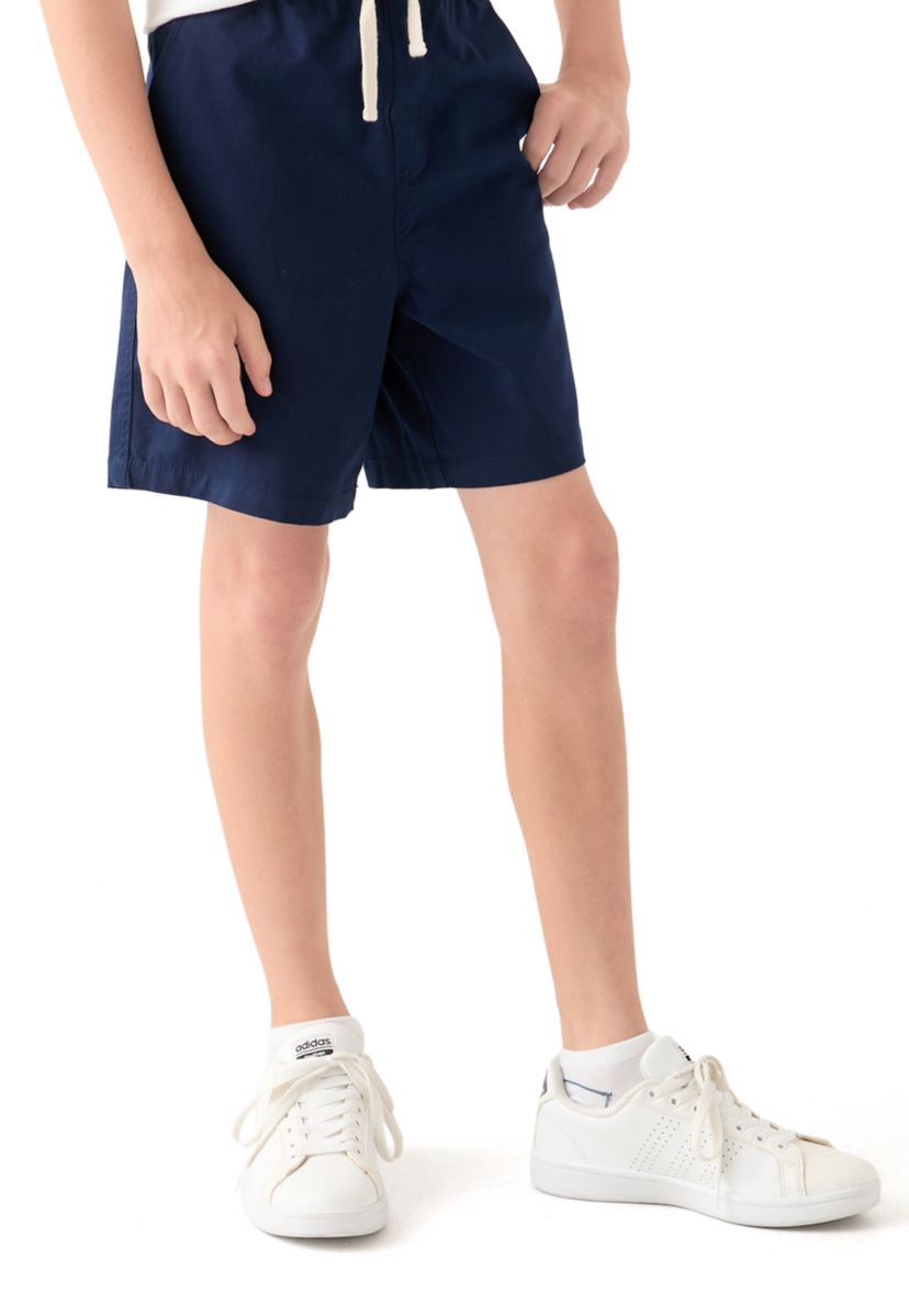 Boys 8-20 Solid Twill Deck Shorts