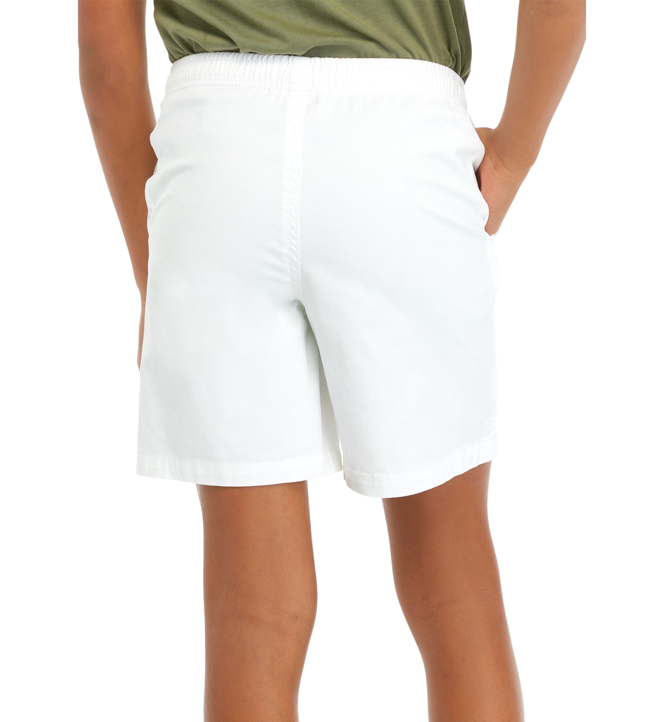 Boys 8-20 Solid Twill Deck Shorts