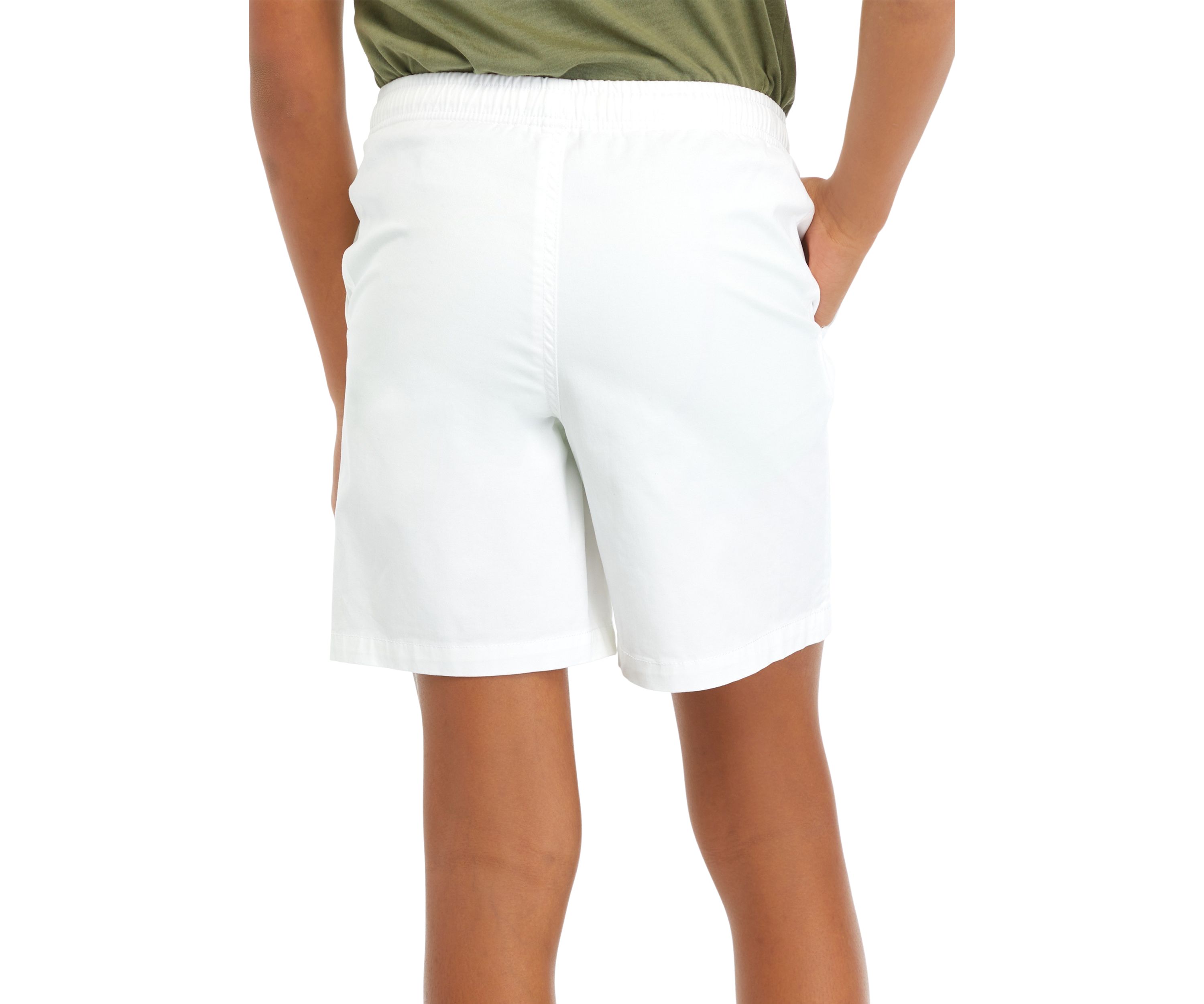 Boys 8-20 Solid Twill Deck Shorts