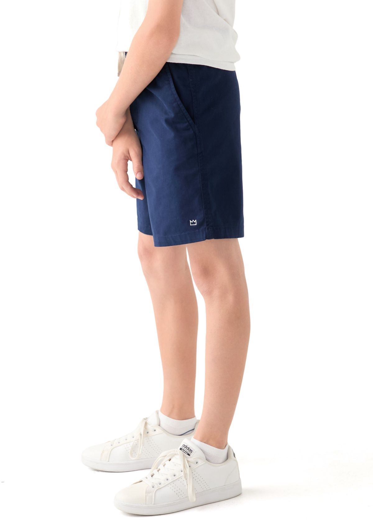 Boys 8-20 Solid Twill Deck Shorts