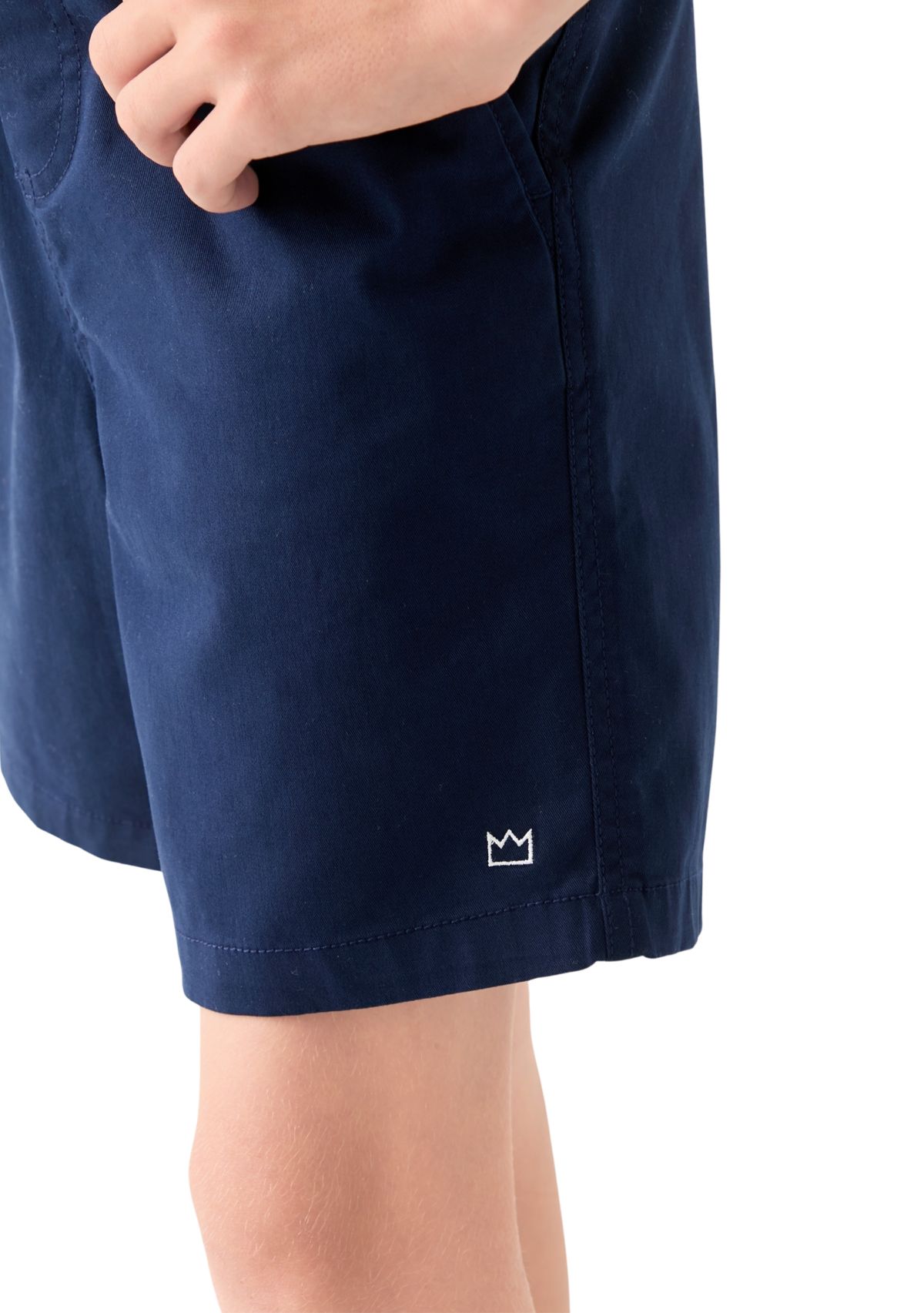 Boys 8-20 Solid Twill Deck Shorts