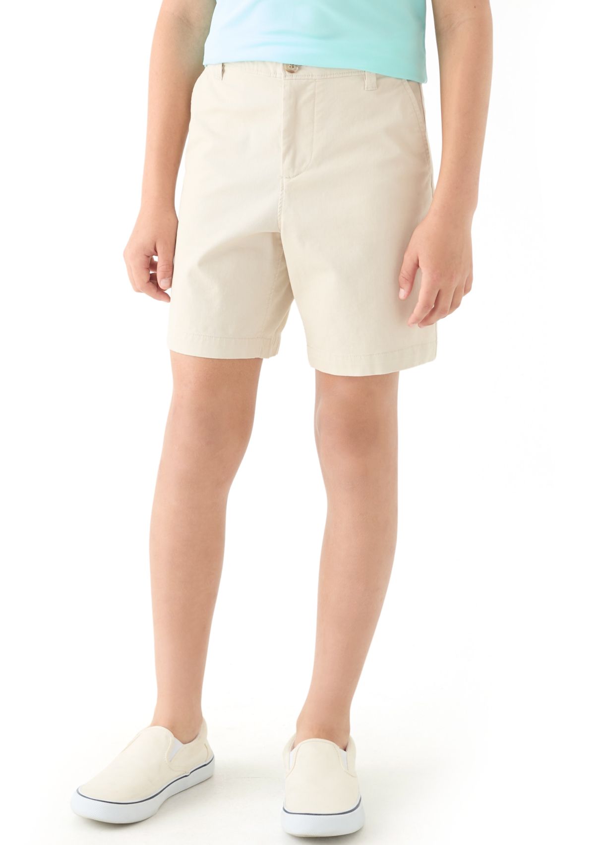 Boys 8-20 Twill Solid Shorts