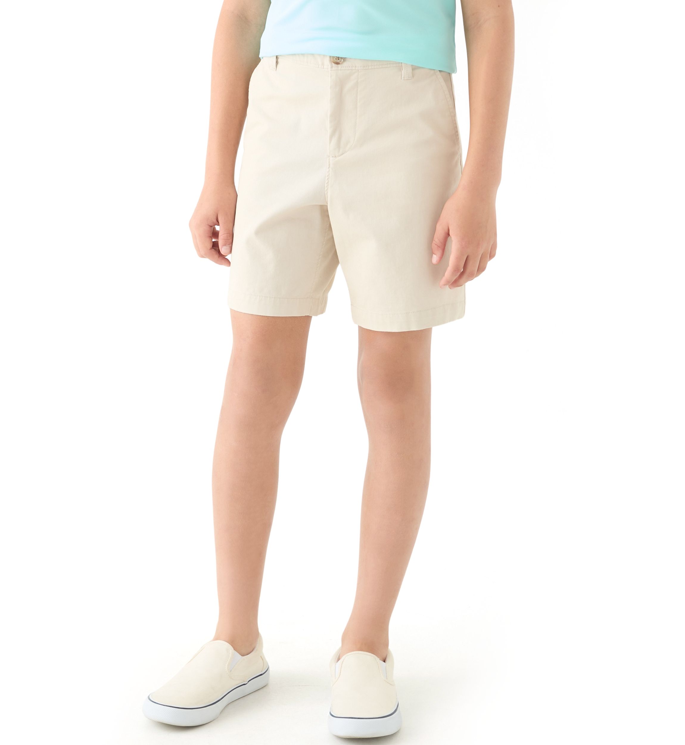 Boys 8-20 Twill Solid Shorts