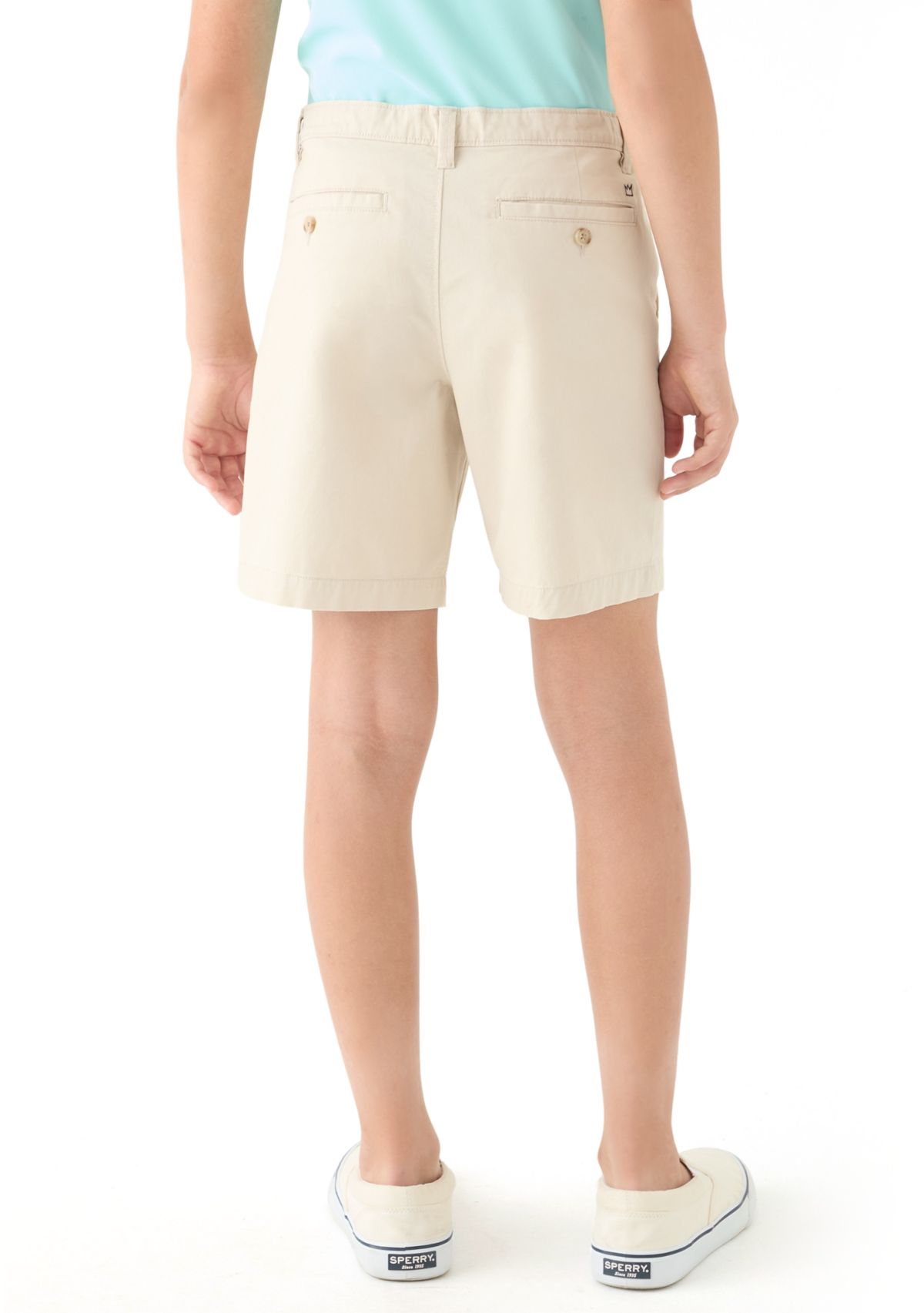 Boys 8-20 Twill Solid Shorts