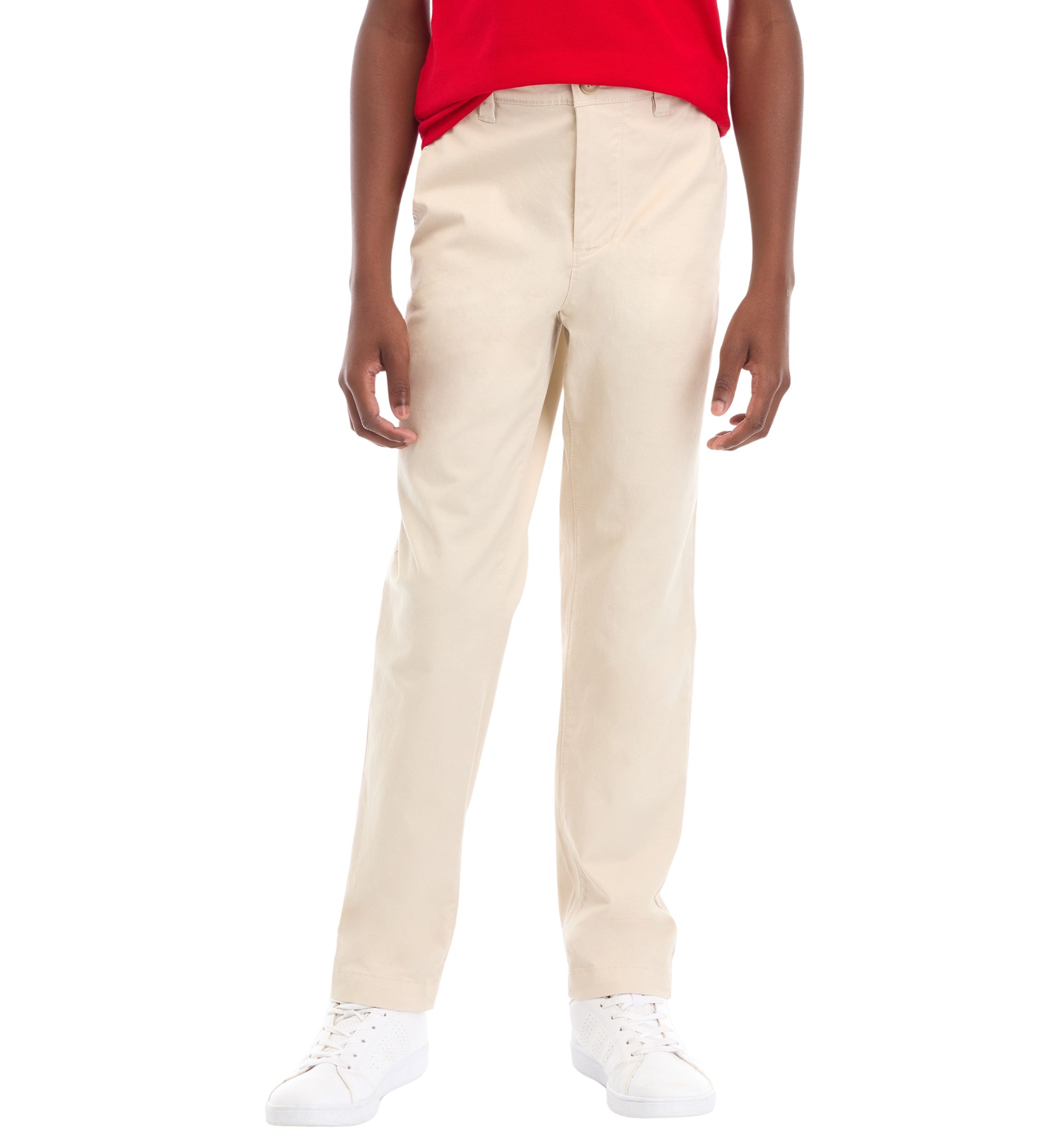 Boys 8-20 Husky Twill Solid Pants
