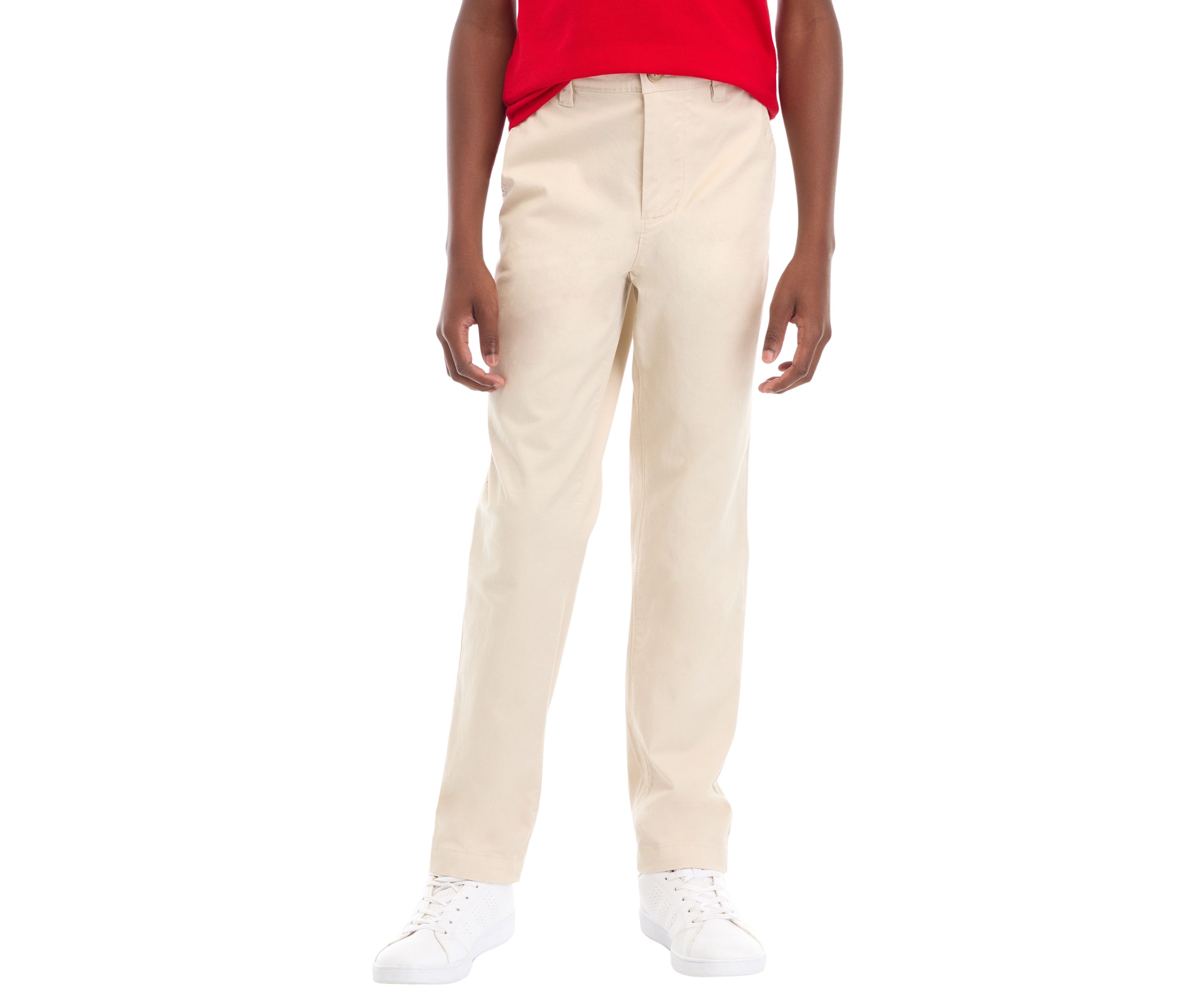 Boys 8-20 Husky Twill Solid Pants