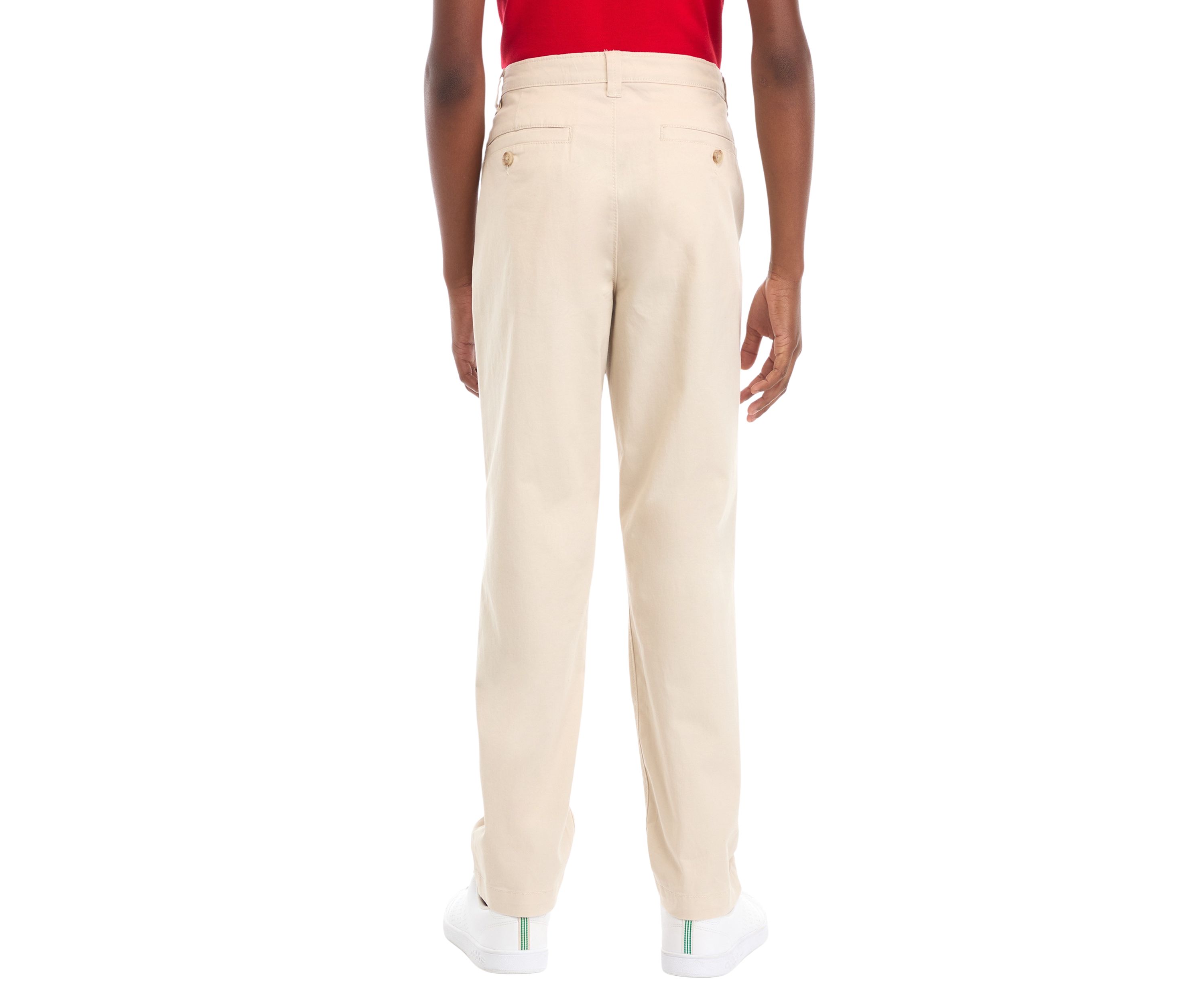Boys 8-20 Husky Twill Solid Pants
