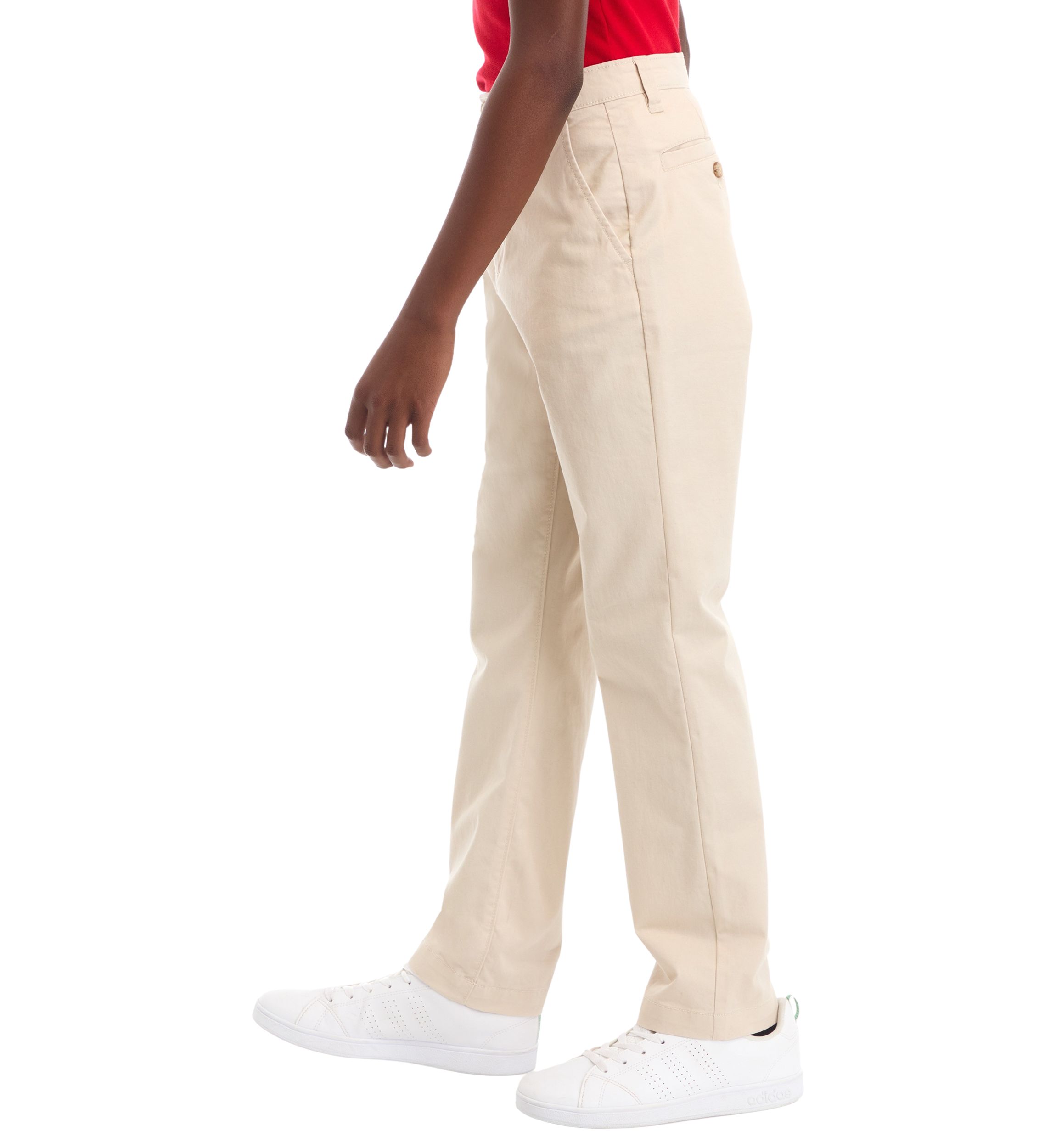 Boys 8-20 Husky Twill Solid Pants