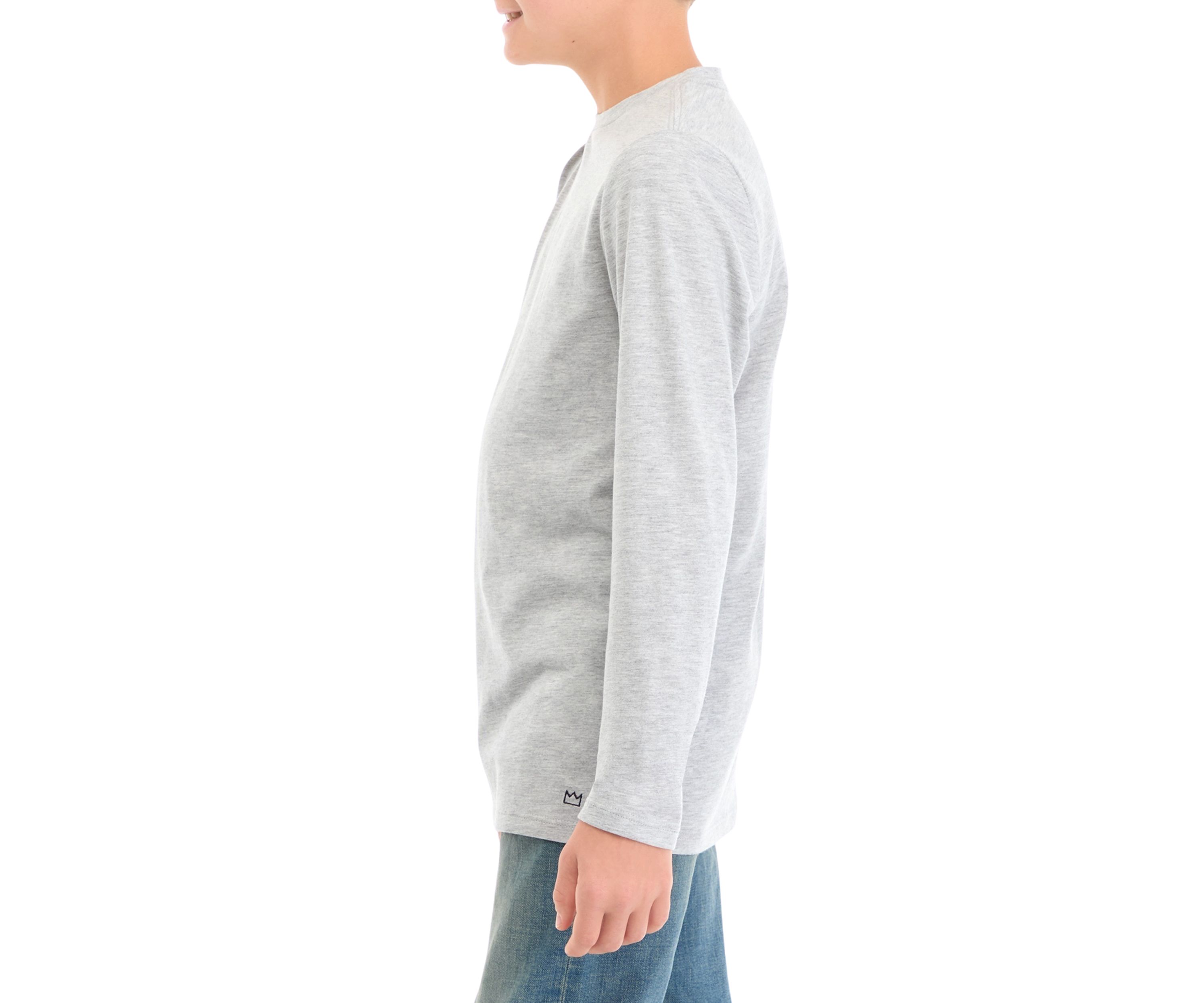 Boys 8-20 Long Sleeve Heather T-Shirt